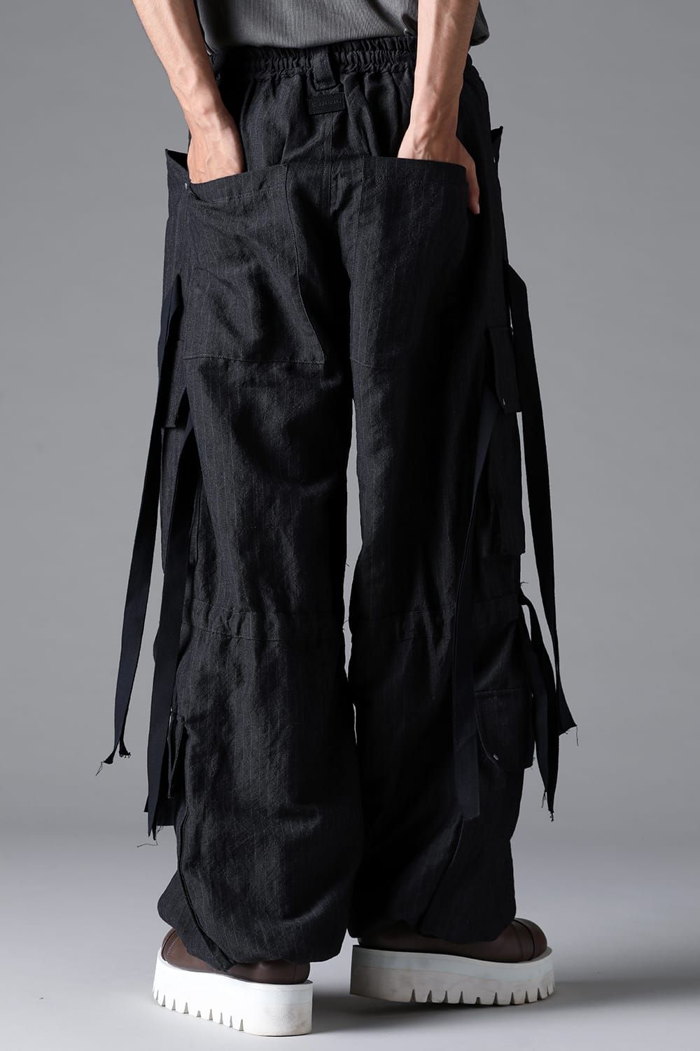 《2026SS先行予約》Cargo Wide With Hangingstraps Pants"Black / Stone /Khaki /D.Grey / ST×GY" / カーゴワイドウィズハンギングストラップパンツ"ブラック/ストーン/カーキ/ダークグレー/ストライプ×ダークグレー"