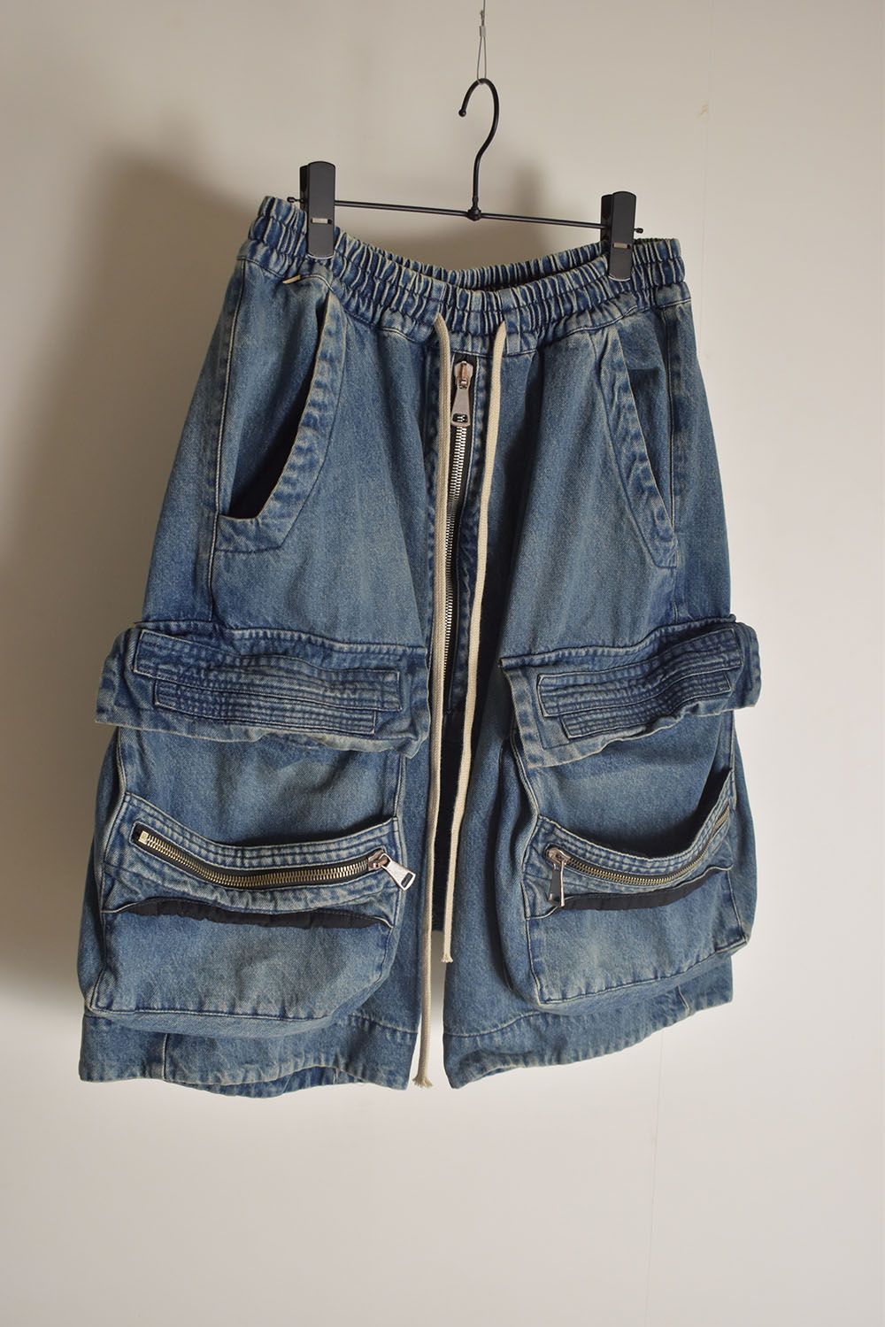 Vintage Denim Military Shorts"Blue" / ヴィンテージデニムミリタリーショーツ"ブルー"