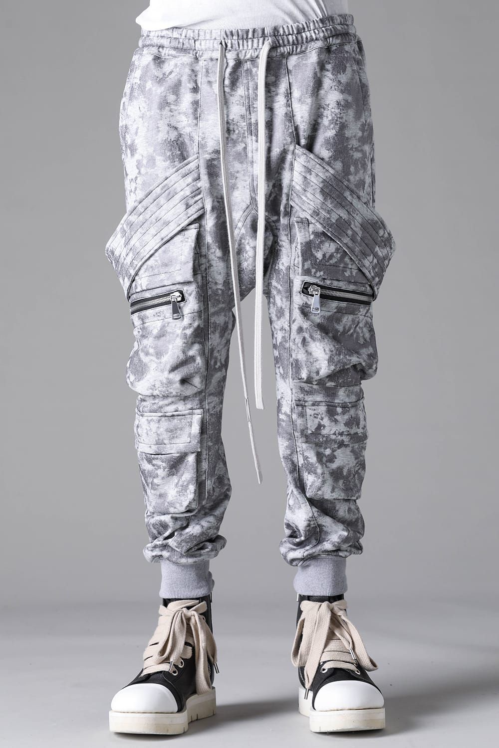 《2026AW先行予約》Sweat Belt Cargo Sarrouel Easy"L.Grey" / スウェットベルトカーゴサルエルイージー"ライトグレー"