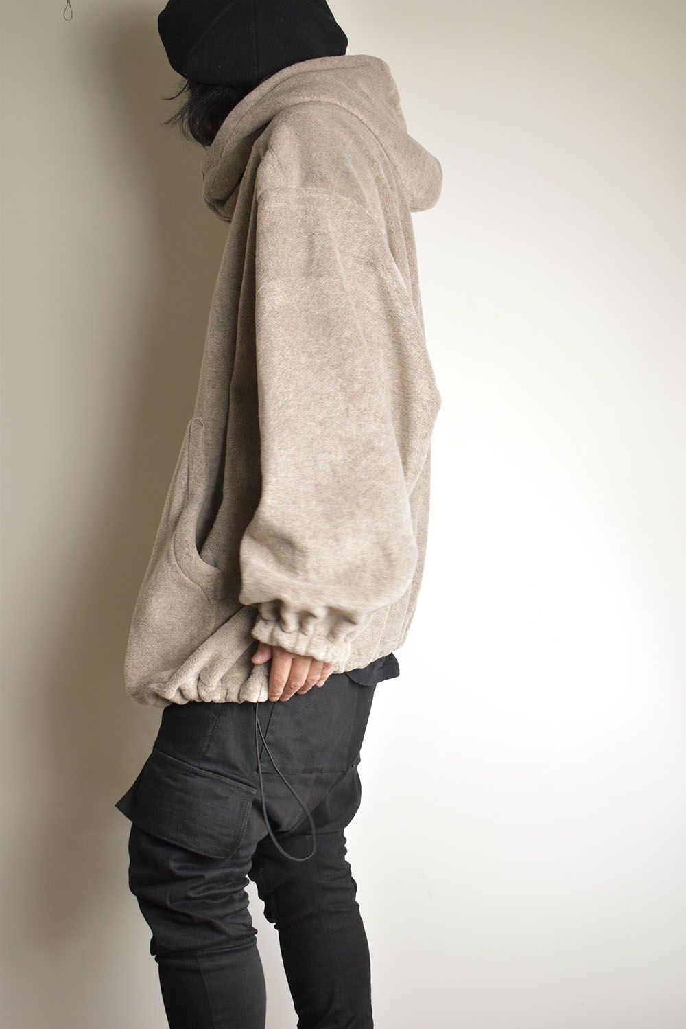 Fleece Hoodie"Beige" / フリースフーディ"ベージュ/"