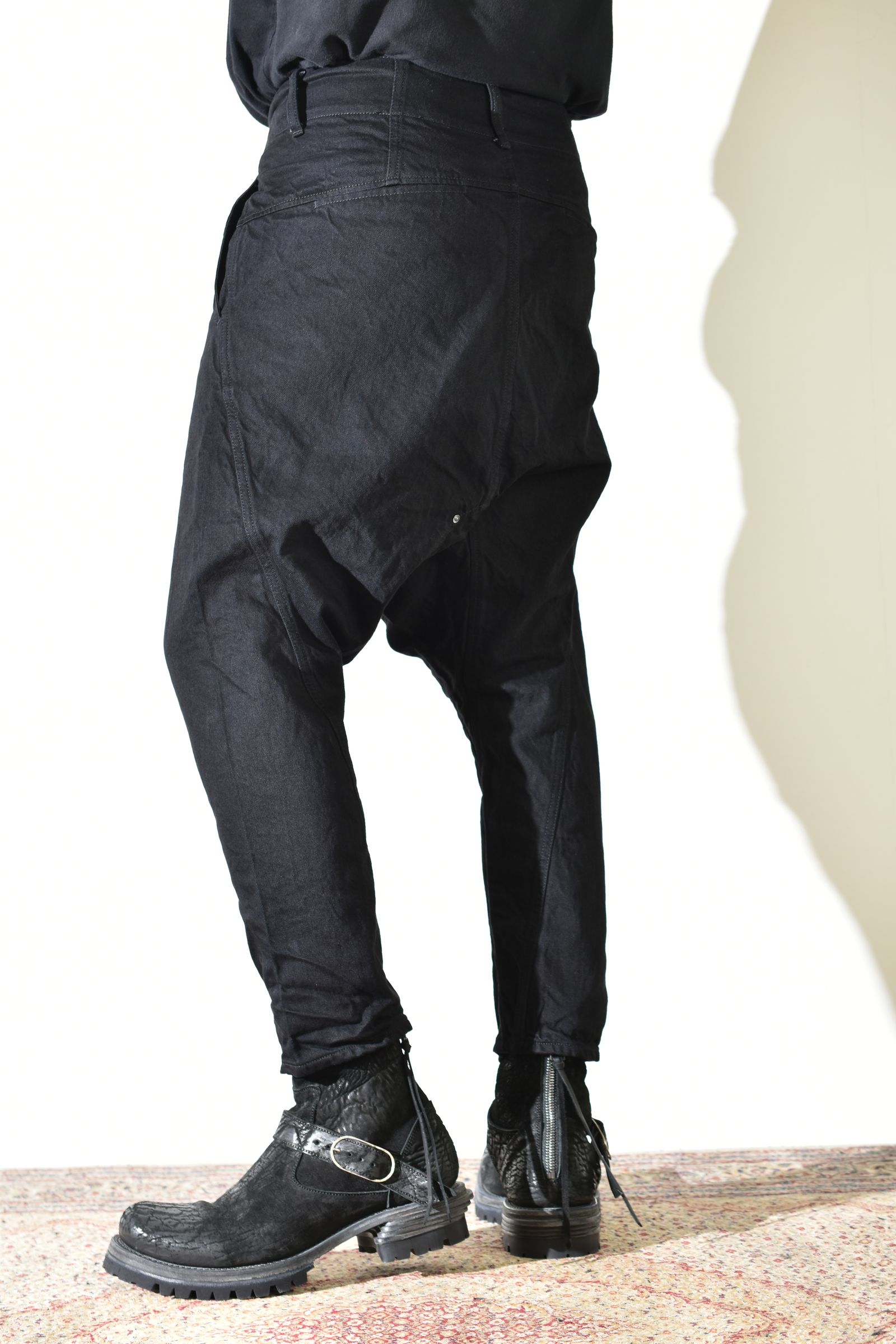 Sarrouel Denim Pants "Black" / サルエルデニムパンツ "ブラック"