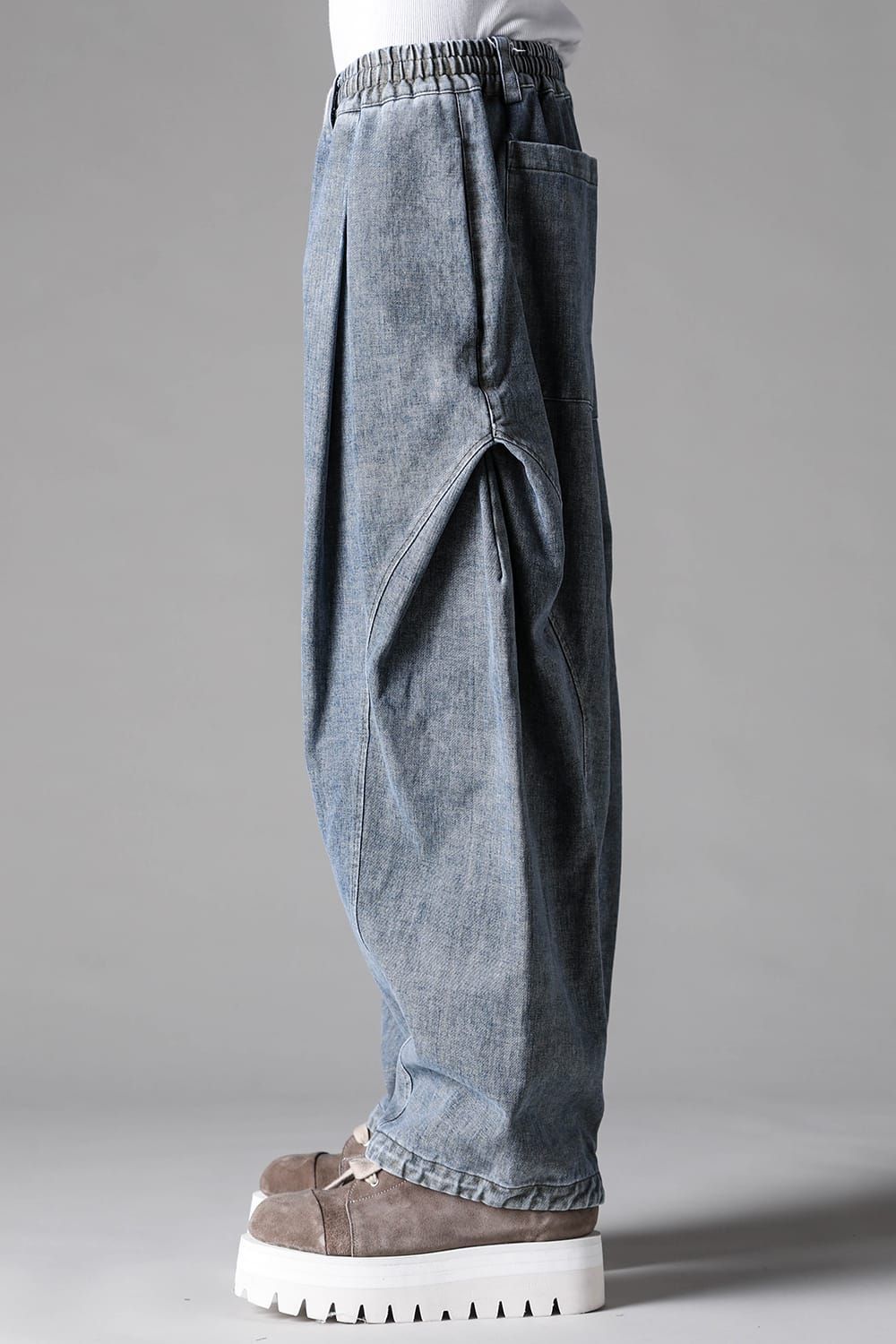 《2027SS先行予約》Side Tuck Tapared Pants"Blue" / サイドタックテーパードパンツ"ブルー"