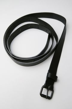 Leather Long Belt"Black"/レザーロングベルト"ブラック"