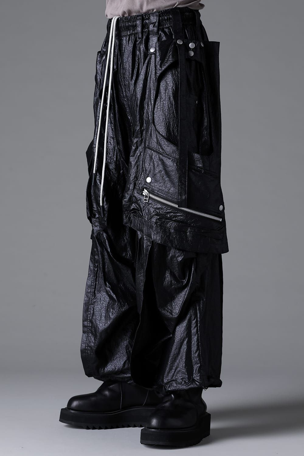 《2026SS先行予約》Parachute Cargo Wide Pants"Black" / パラシュートカーゴワイドパンツ"ブラック"