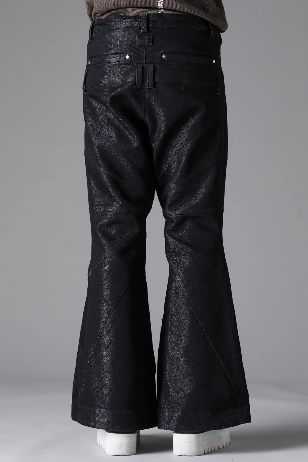 《2026AW先行予約》Panelled Flared Pants"Balck × Silver" /  パネルフレアパンツ"ブラック×シルバー"