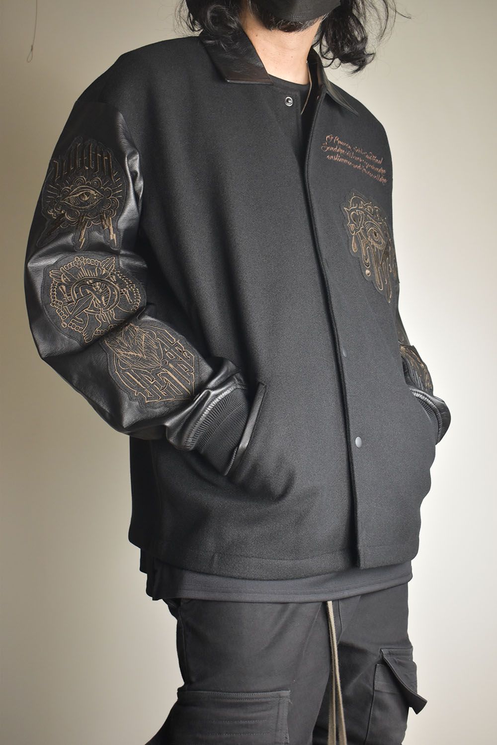 Heavy Melton Coach Jacket"Black" / ヘビーメルトンコーチジャケット"ブラック"