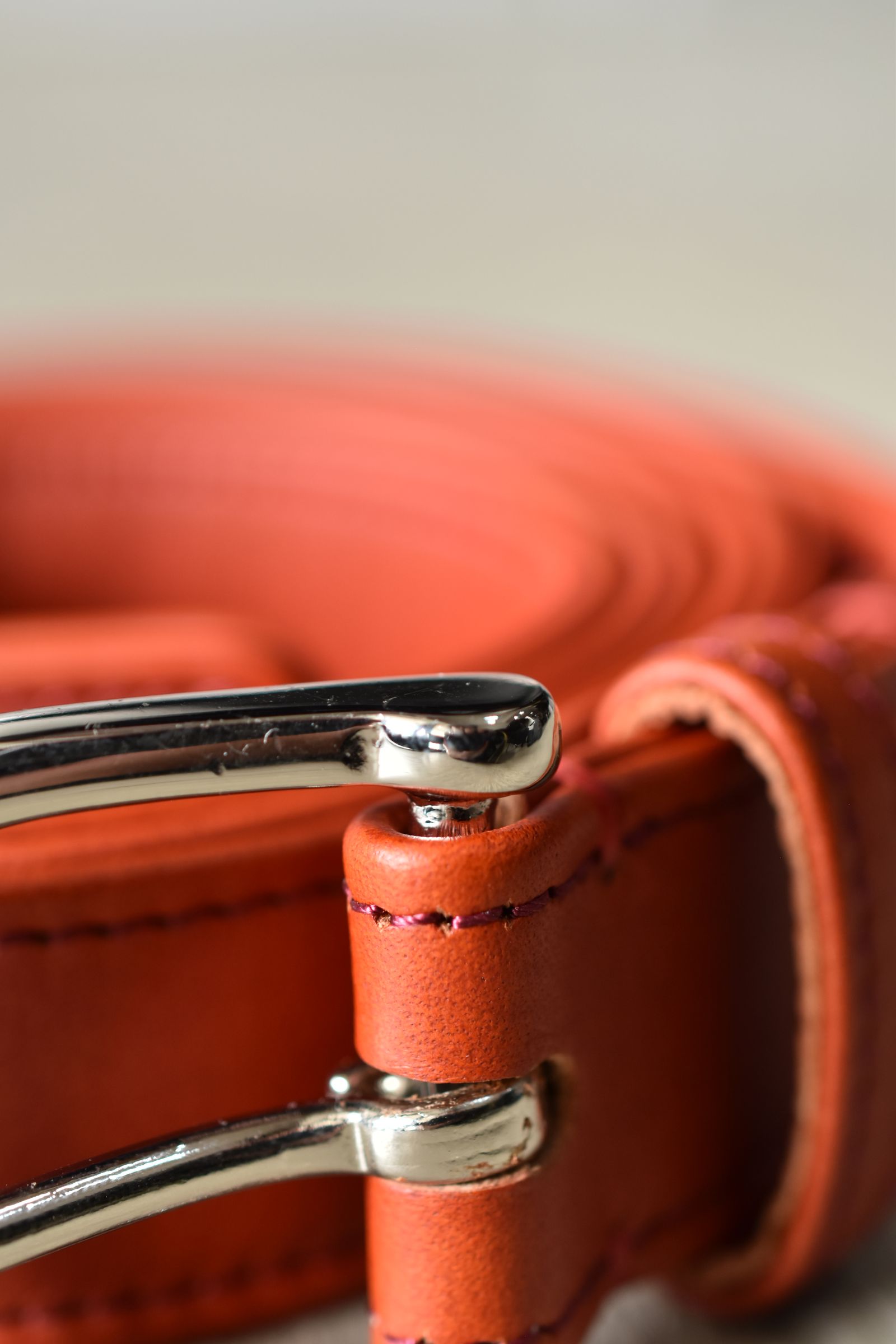 Leather Belt"Vermilion" / レザーベルト "バーミリオン"