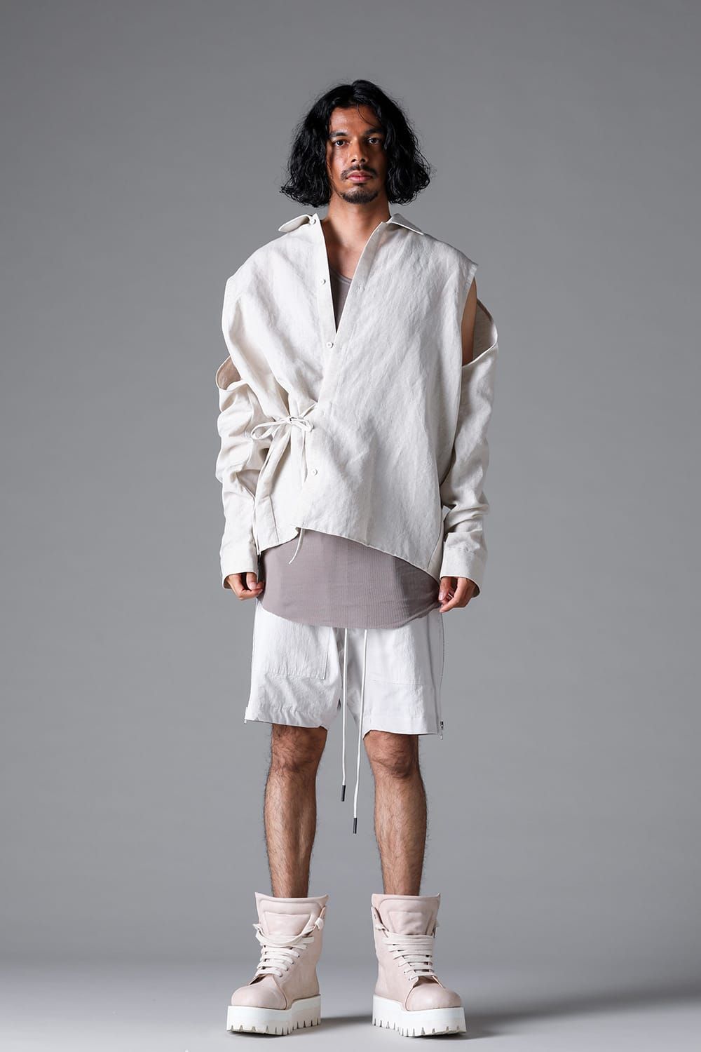《2026SS先行予約》Side Zip Shorts"Black / White /Stone" / サイドジップショーツ"ブラック/ホワイト/ストーン"