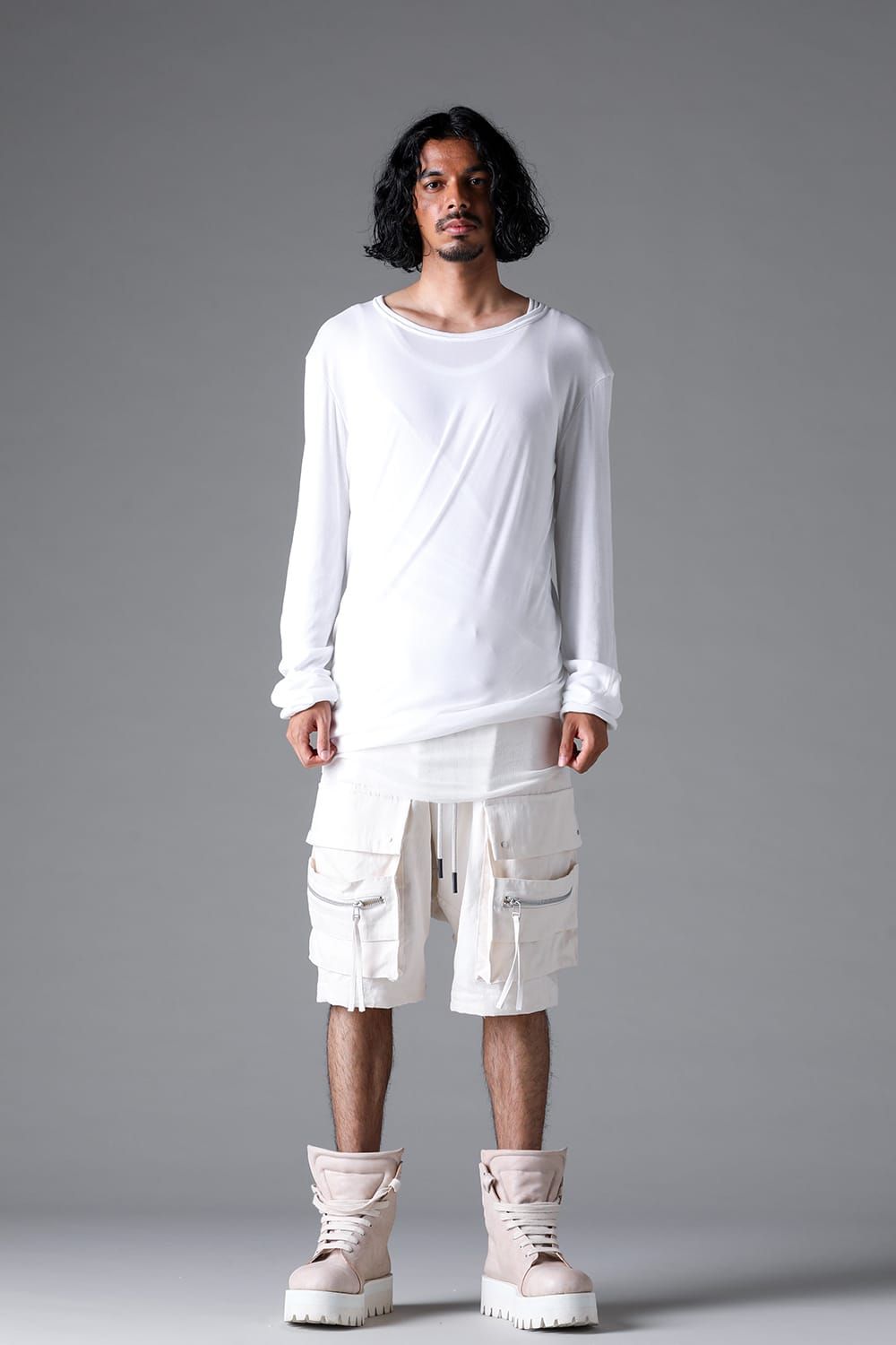 《2026SS先行予約》Twist Layerd Long Sleeve"Black / Cream /White /Stone /Brown" / ツイストロングスリーブ"ブラック/クリーム/ホワイト/ストーン/ブラウン"