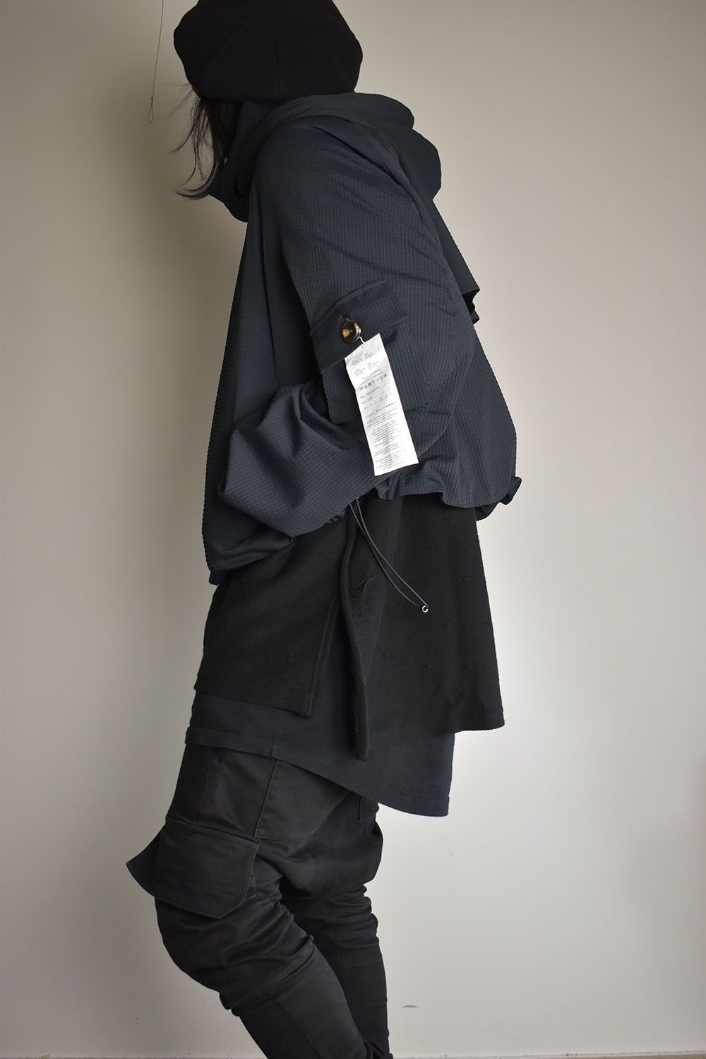 Cropped Hood Blouson"Black" / クロップドフードブルゾン"ブラック"