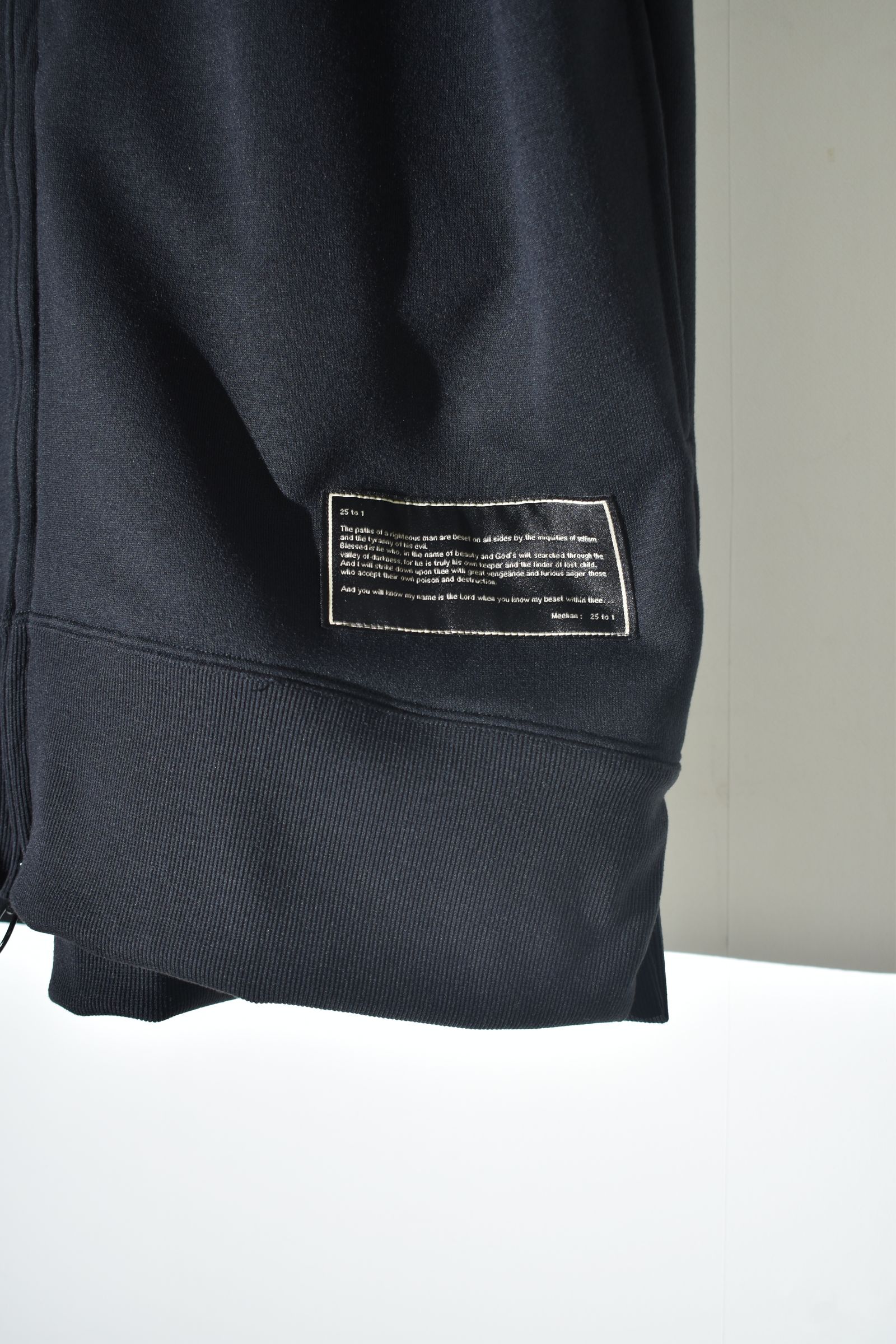 No Sleeve Zip Hoodie"Black" / ノースリーブジップフーディ"ブラック"