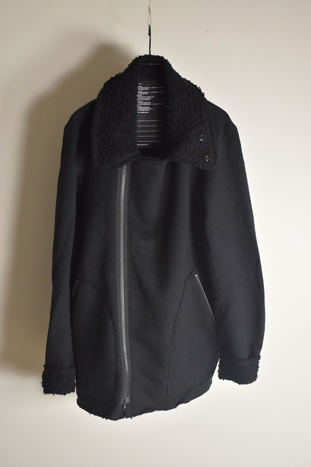 Dread Boa Zip Up Jacket"Black" / ドレッドボアジップアップジャケット"ブラック"