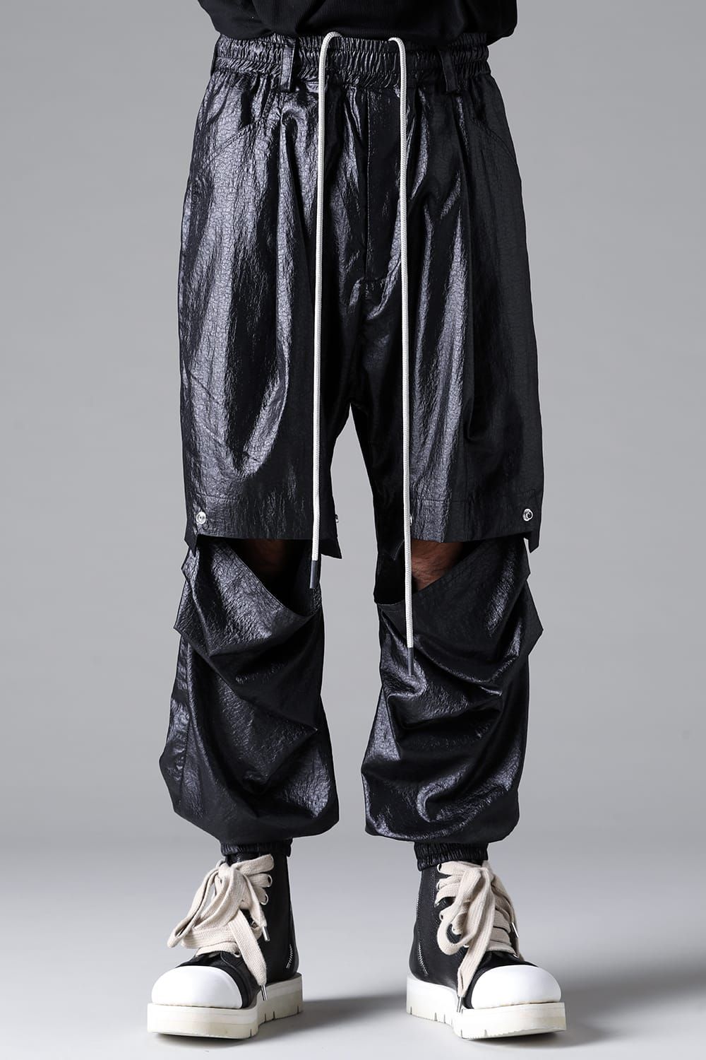 《2026SS先行予約》Front Tuck wide Jogger Pants"Black " /フロントタックワイドジョガーパンツ"ブラック"