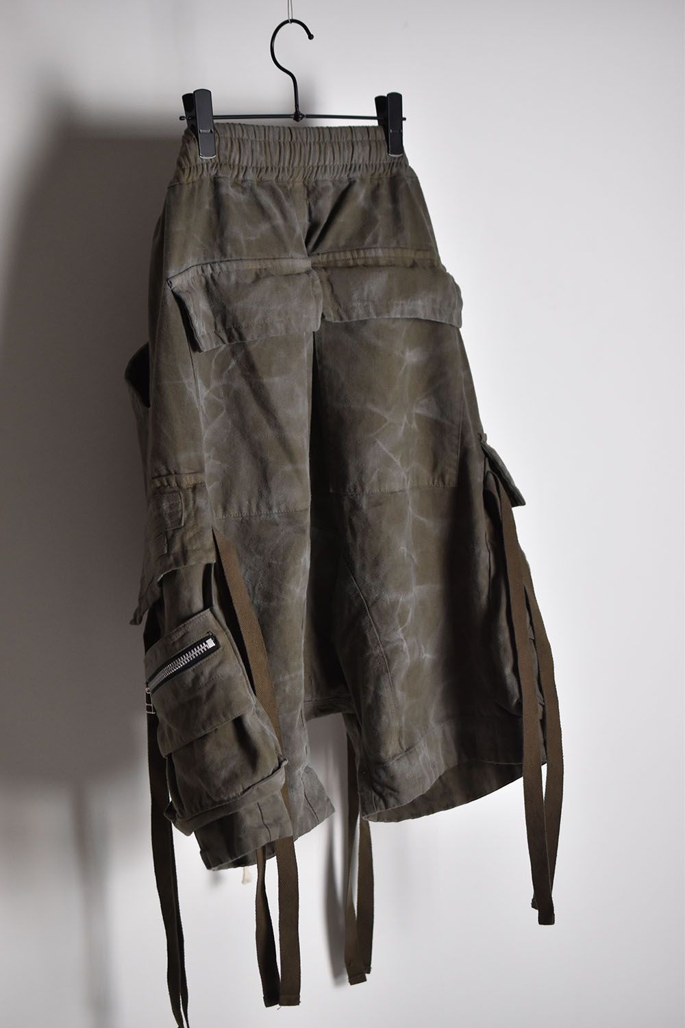 Vintage Dyed Zip Shorts"Khaki"/ ヴィンテージダイジップショーツ"カーキ"