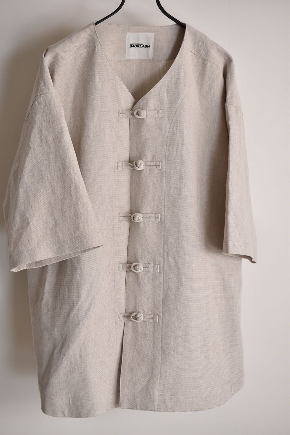 Cotton Linen Short Sleeve Shirts"White"/コットンリネンショートスリーブシャツ"ホワイト"