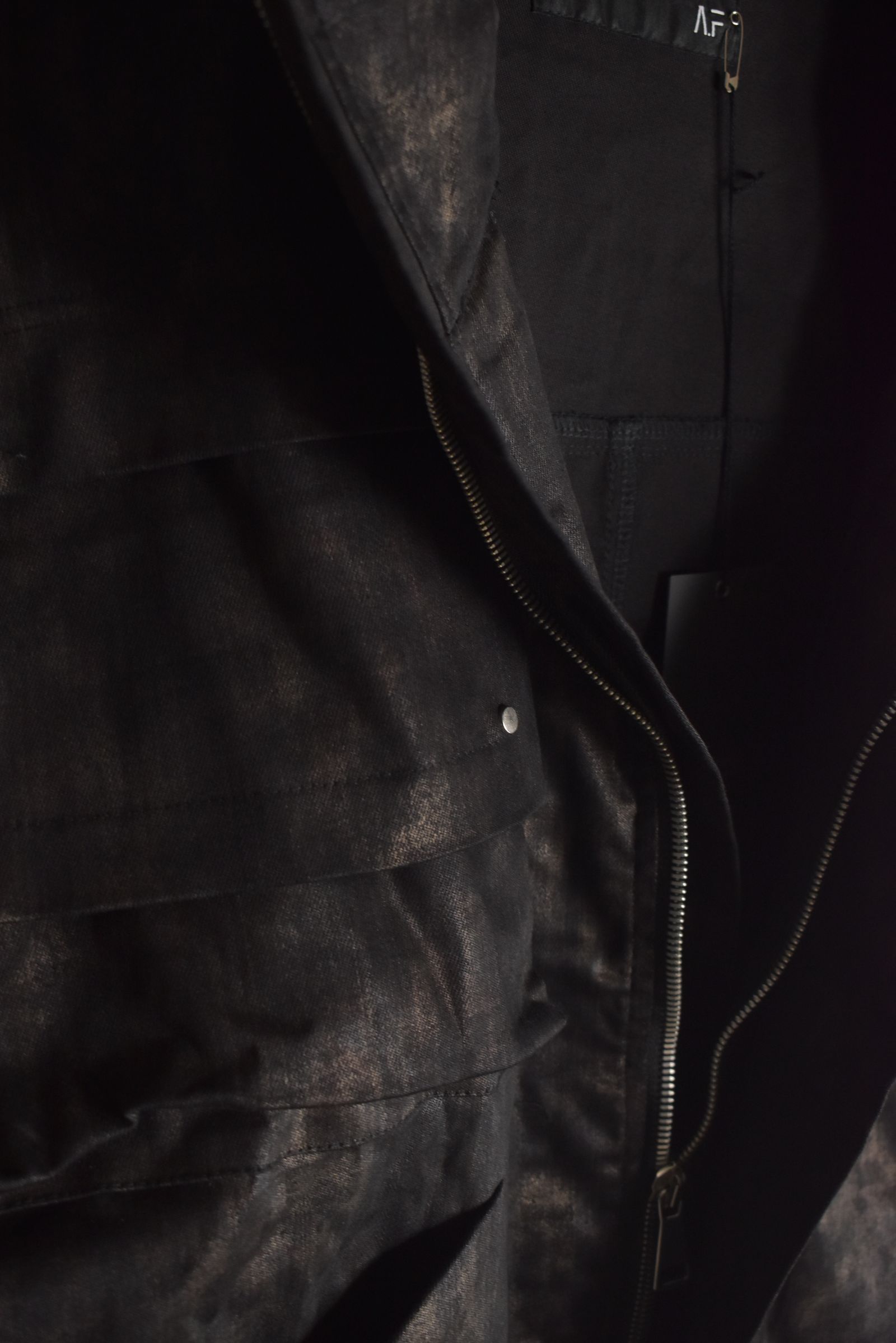 Metal Steam Camouflage Hooded Blouson"Black × Brown" / メタルスチームカモフラージュ フーデッドブルゾン"ブラック×ブラウン"