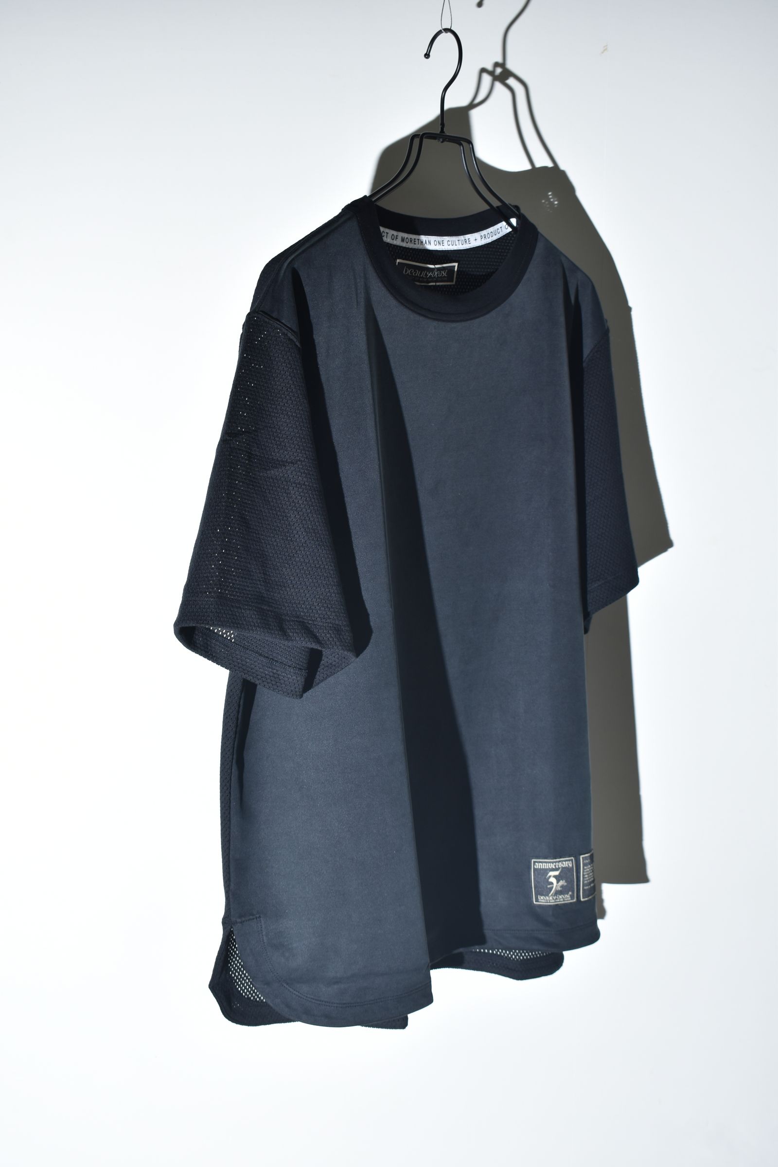 Suedy Short Sleeve Tee"Black" / スウェーディショートスリーブTee"ブラック"