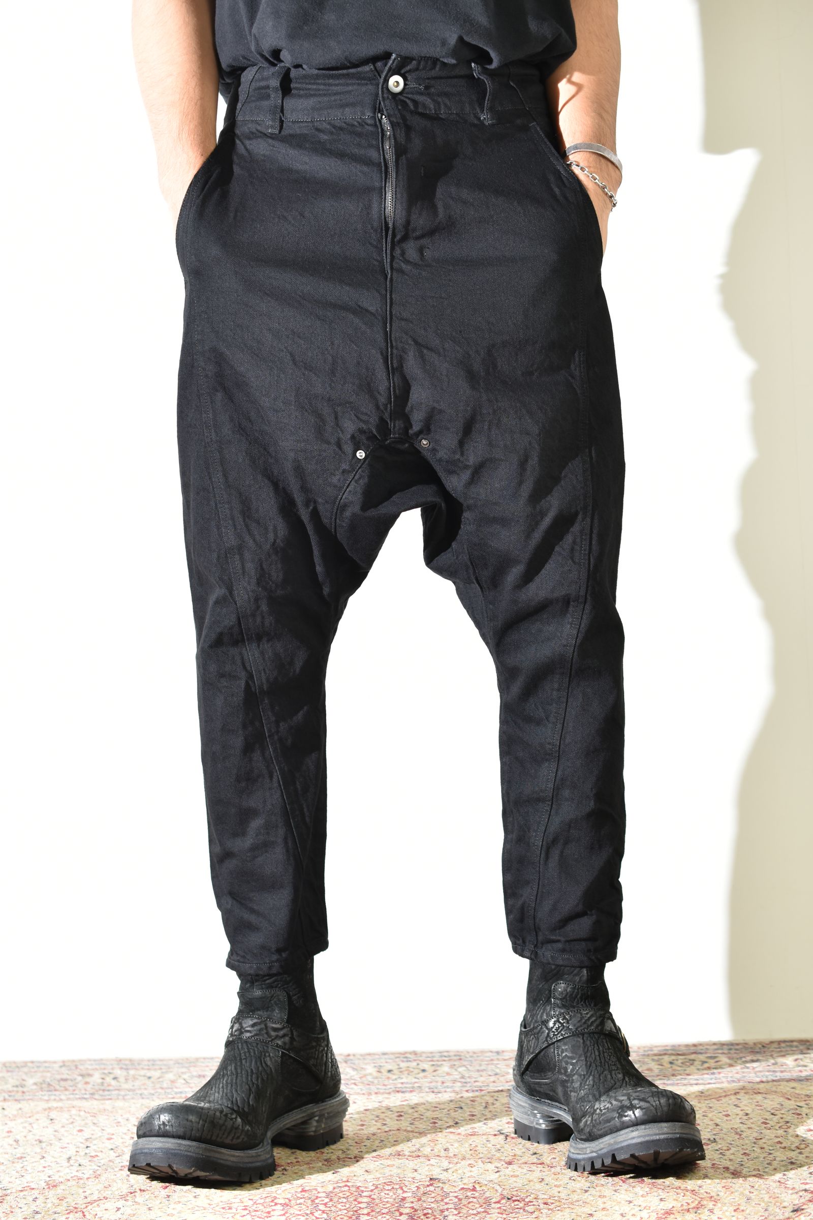Sarrouel Denim Pants "Black" / サルエルデニムパンツ "ブラック"