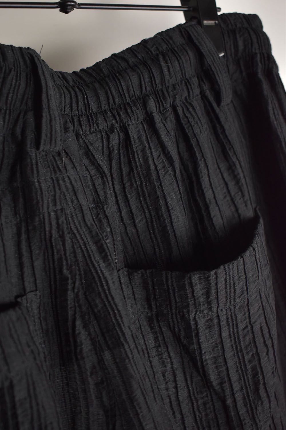 Sheer Yoryu Tuck Shorts"Black" / シアータックショーツ"ブラック"