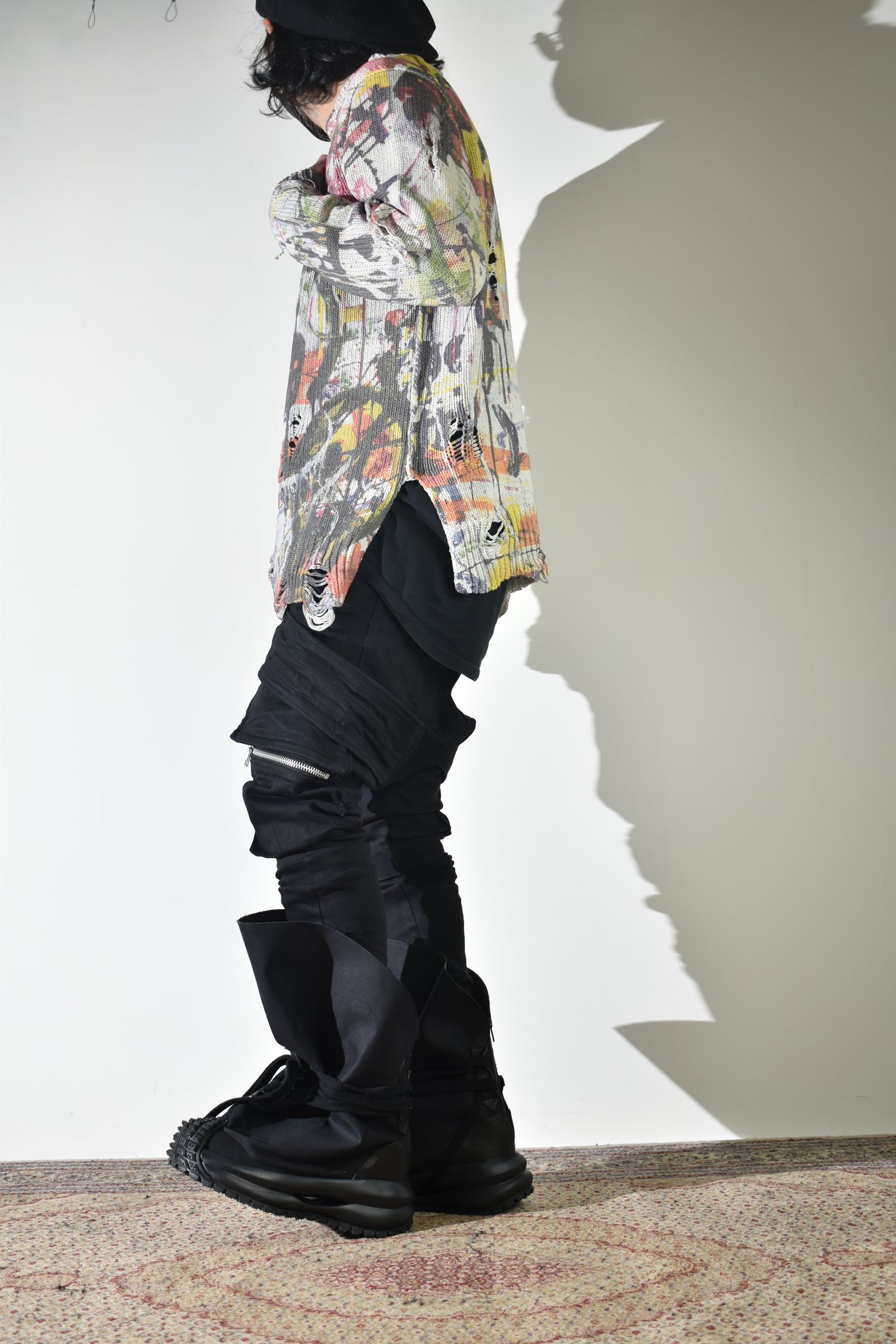 サルエルスキニーも合うサックブーツ