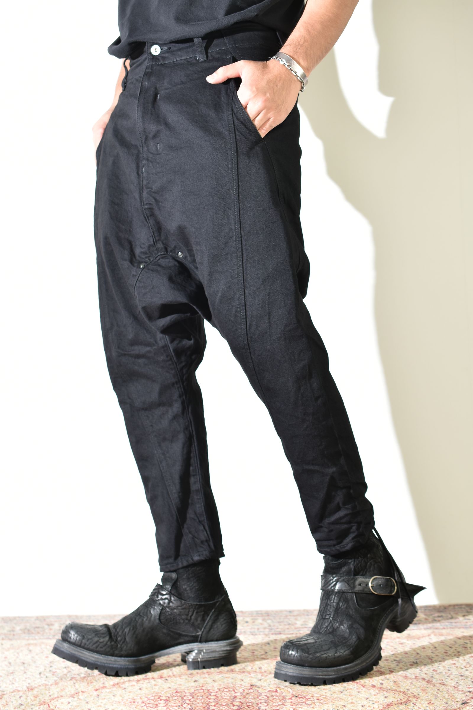 Sarrouel Denim Pants "Black" / サルエルデニムパンツ "ブラック"