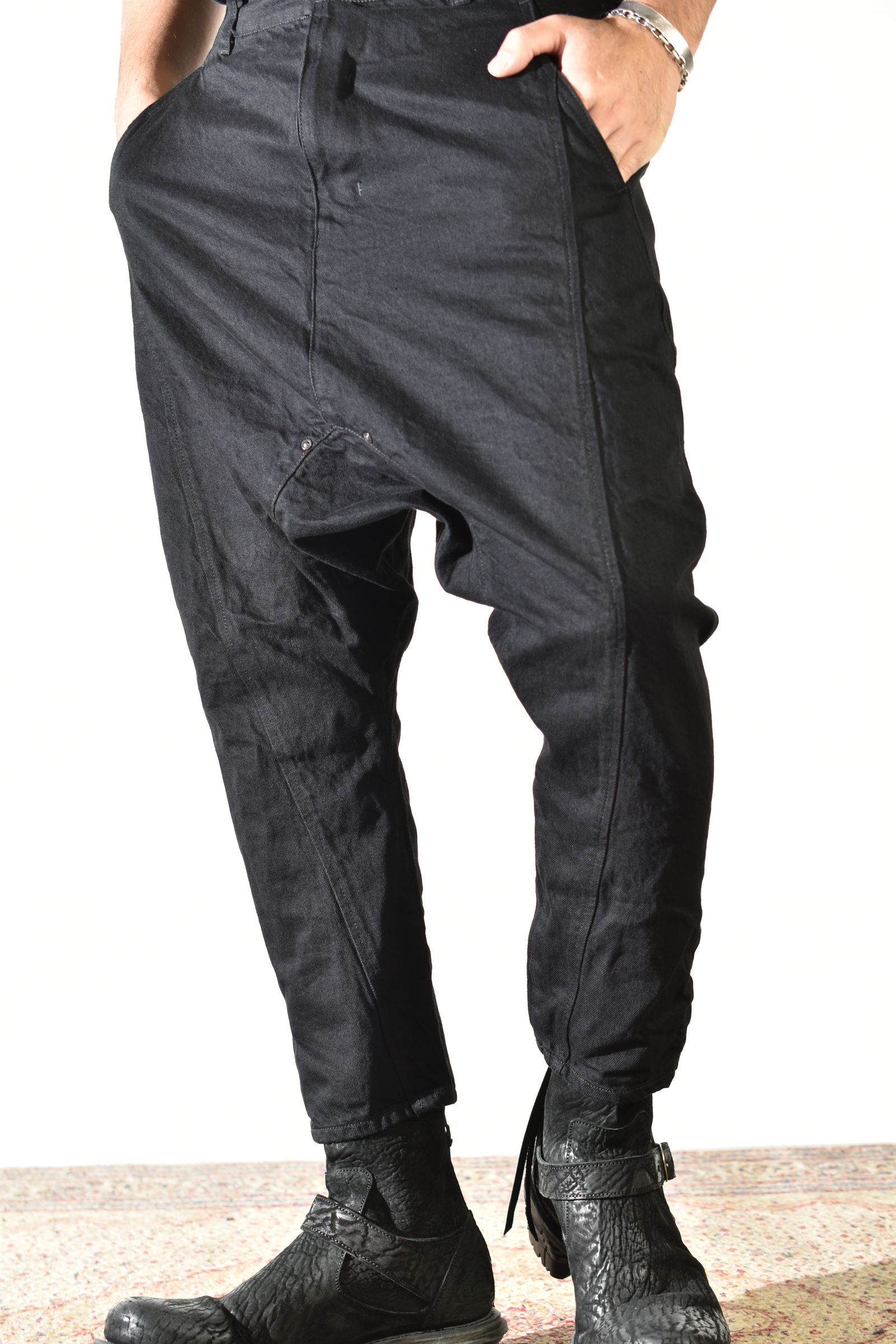Sarrouel Denim Pants "Black" / サルエルデニムパンツ "ブラック"