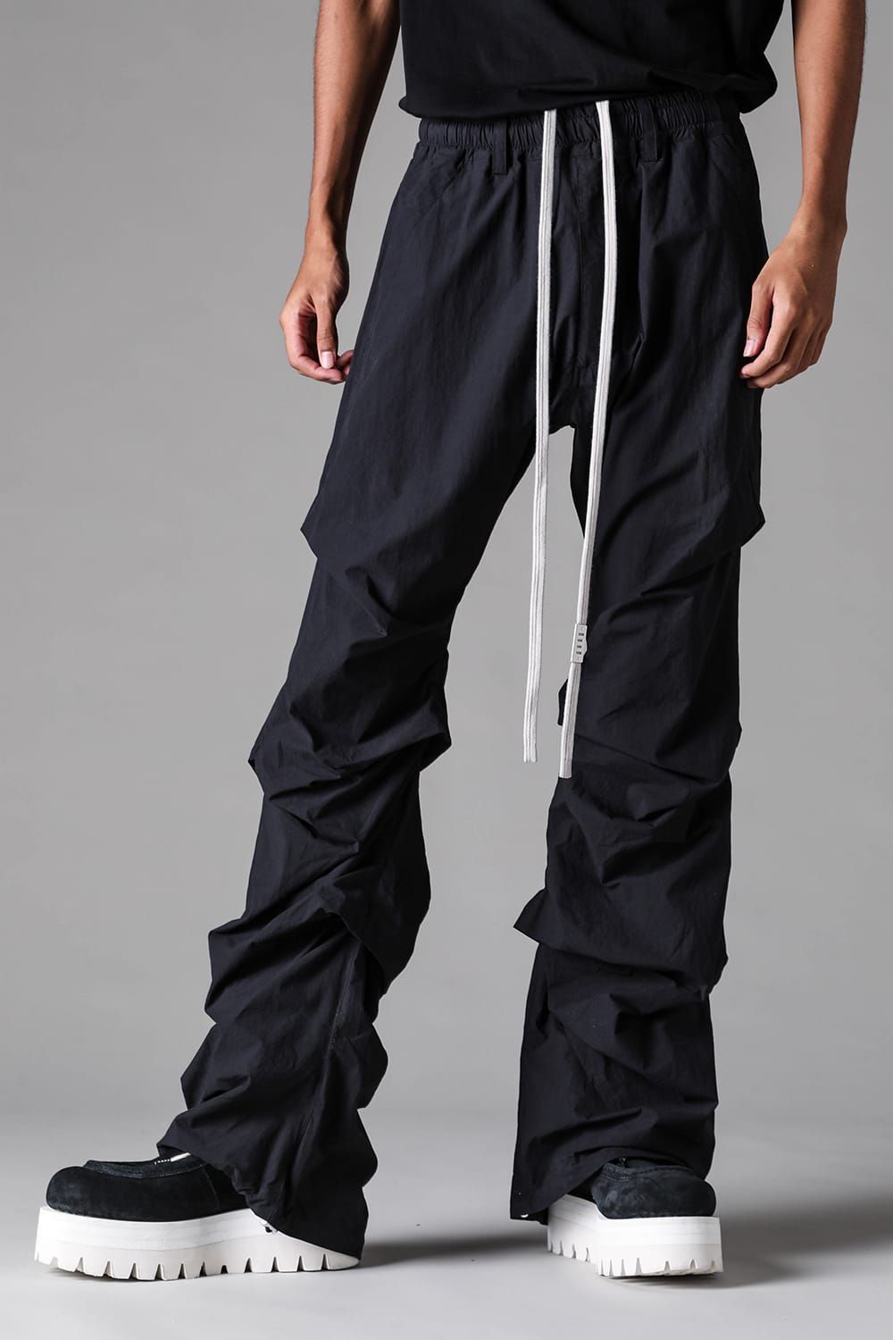 《2027SS先行予約》Tuck Baggy Patns "Black / L.Grey" / タックバギーパンツ"ブラック/ライトグレー"