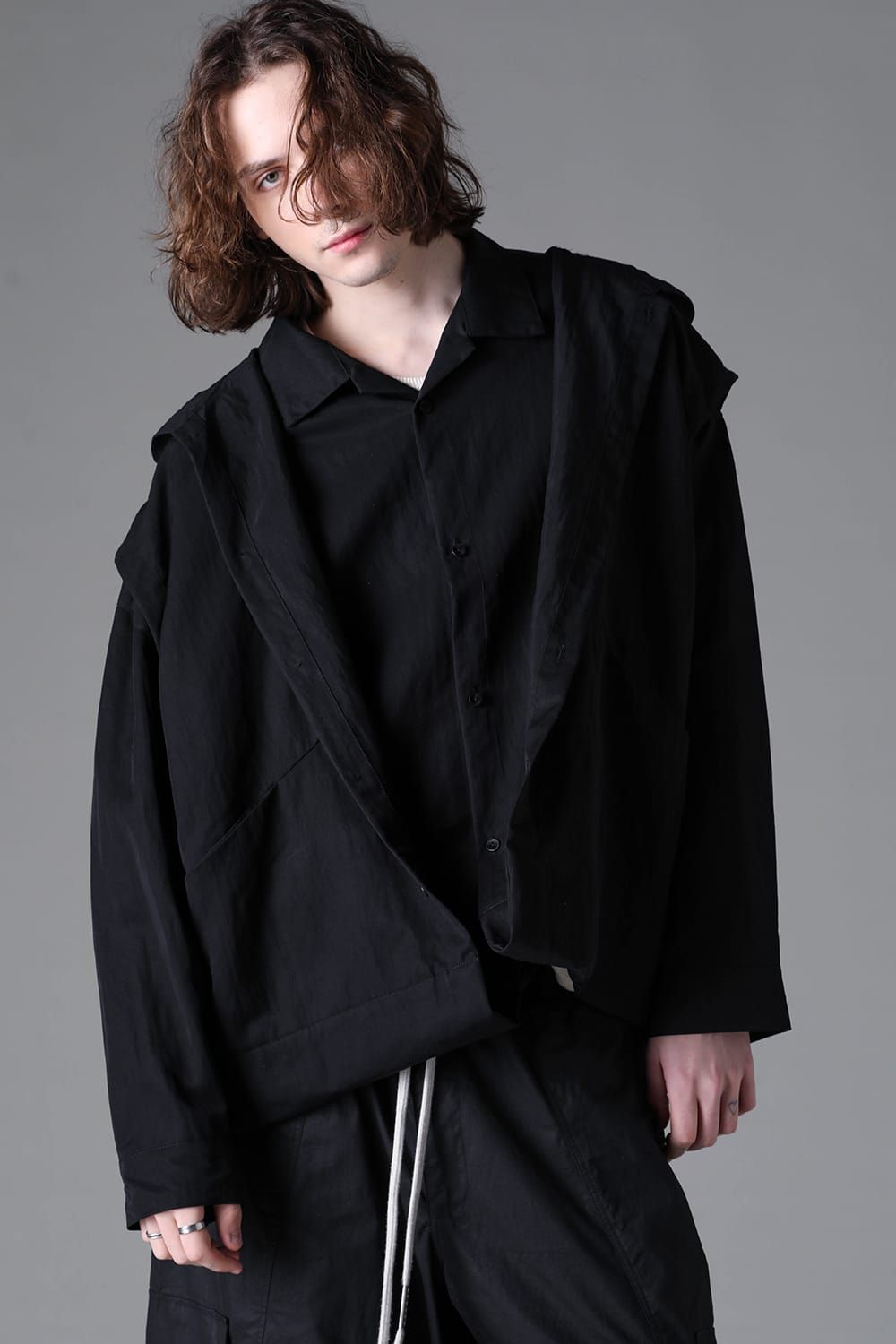 《2026AW先行予約》Layered Shirts"Black" / レイヤードシャツ"ブラック"