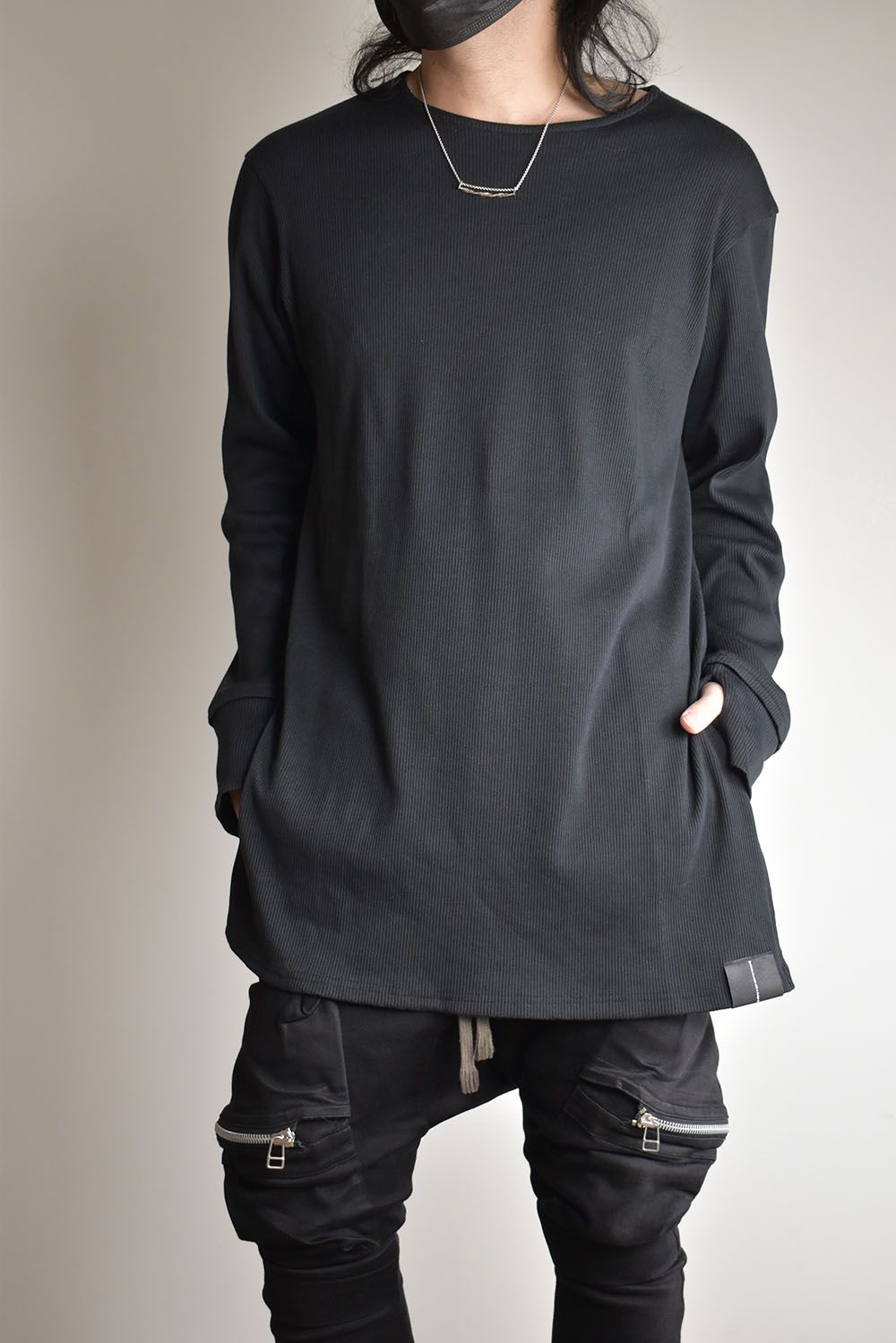 Base Layer Round Neck"Black"/ベースレイヤーラウンドネック"ブラック"