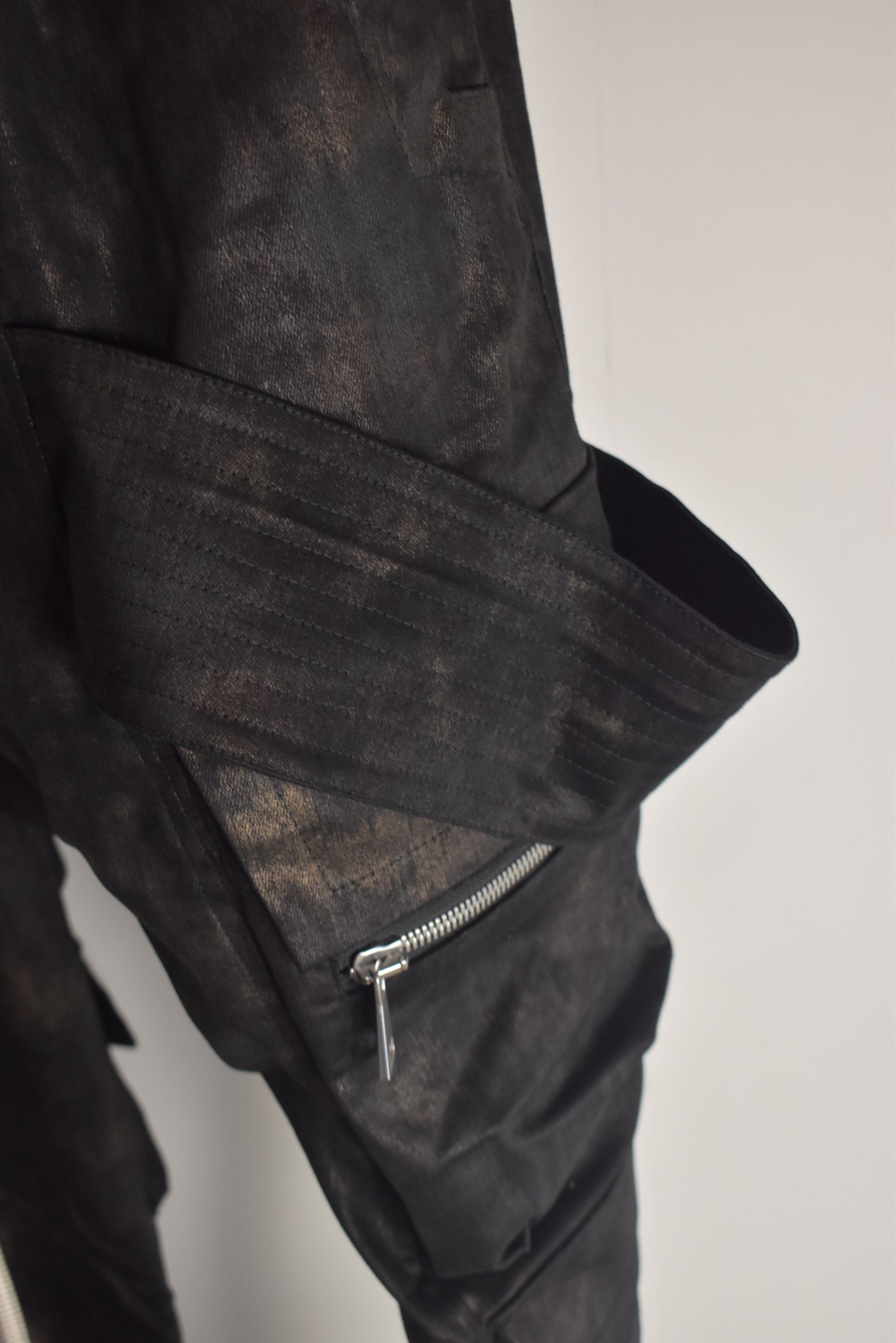 Metal Steam Camouflage Belt Cargo Jogger"Black × Brown" / メタルスチームカモフラージュ ベルトカーゴジョガー"ブラック×ブラウン"