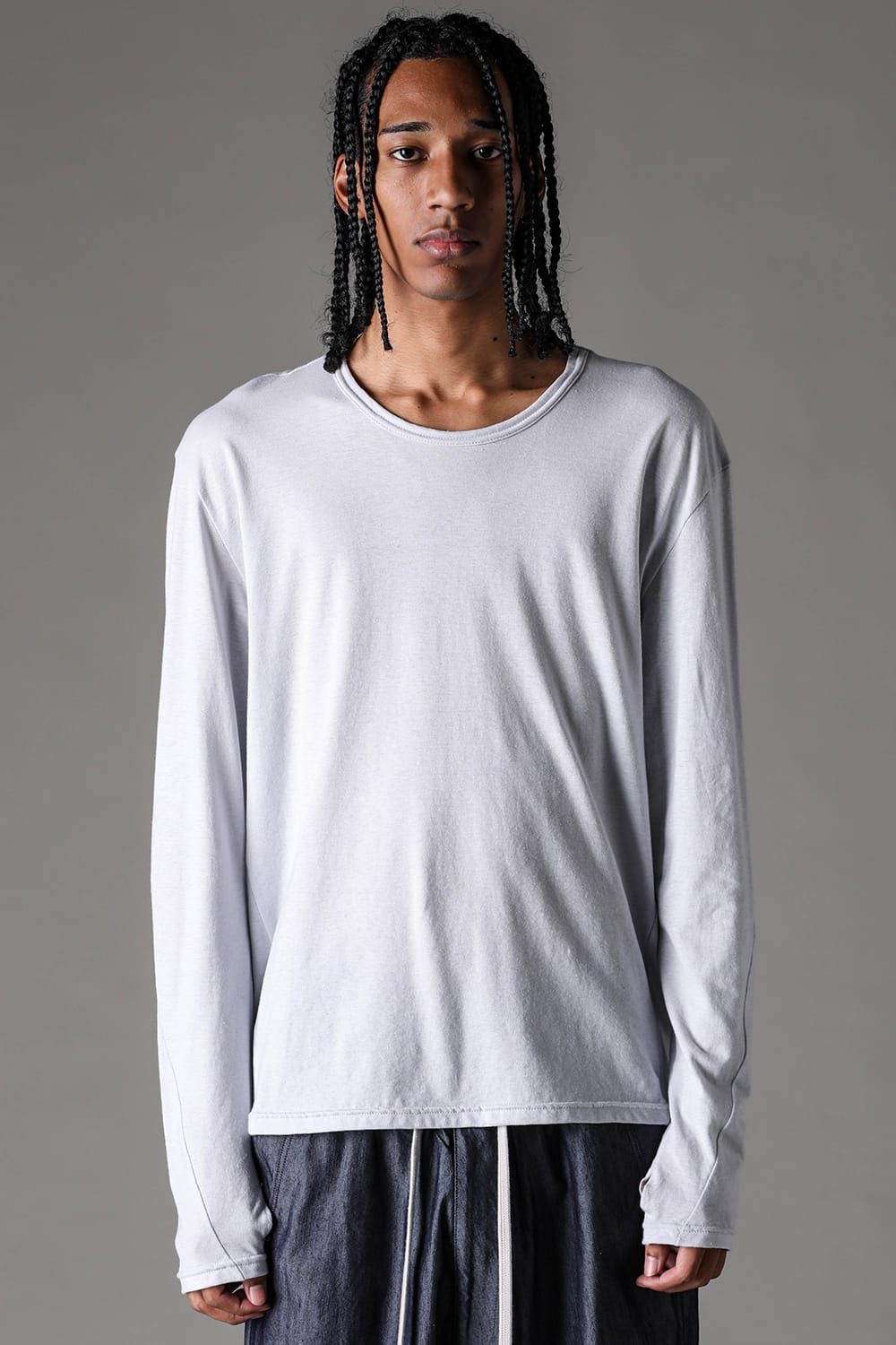 《2027SS先行予約》Switching Long Sleeve "Black / Ivory / Greige / Ice Blue / Pale Shell" / スウィッチングロングスリーブ"ブラック/アイボリー/グレージュ/アイスブルー/ペイルシェル"