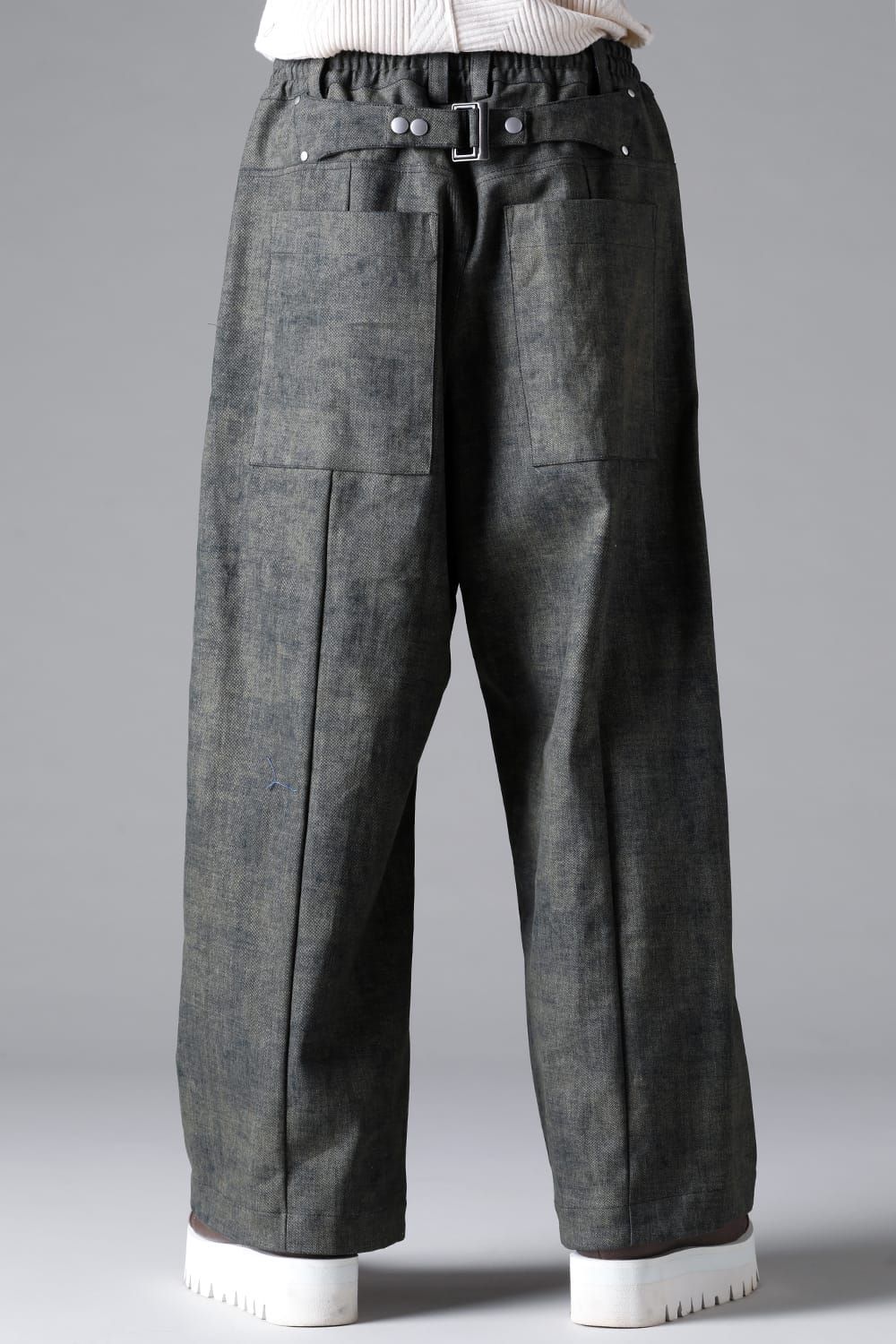 《2026SS先行予約》Blended Shades Denim  Pleats Tuck WideL Pants"D.verdigris/L.verdigris/Steel Blue"/ブレンデッドシェイドデニムプレートタックワイドパンツ"ダークベルディグリ/ライトベルディグリ/スティールブルー"