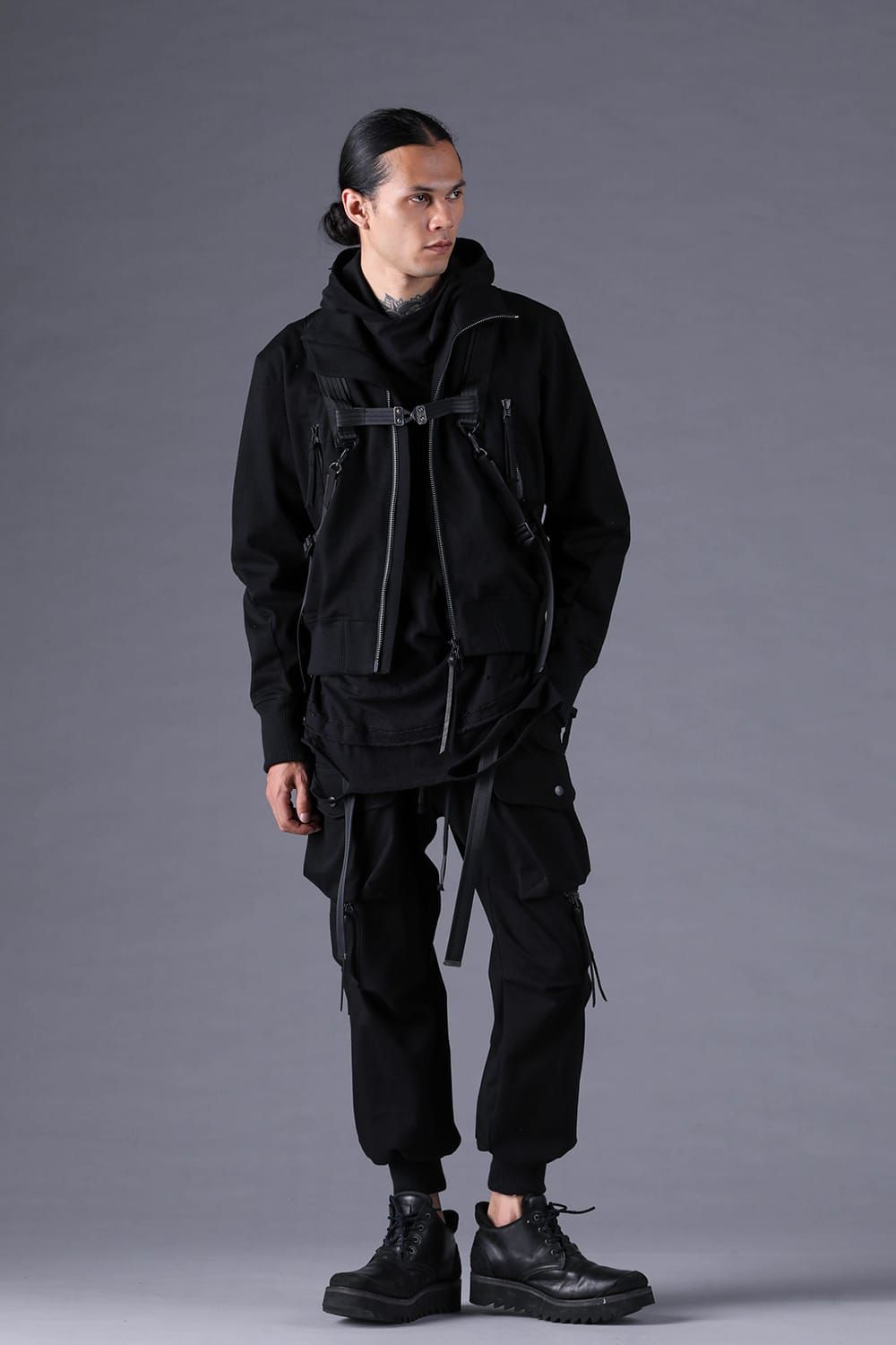 《2027SS先行予約分》Dry Jersey Harness Belt Blouson"Black" / ドライジャージハーネスベルトブルゾン"ブラック"