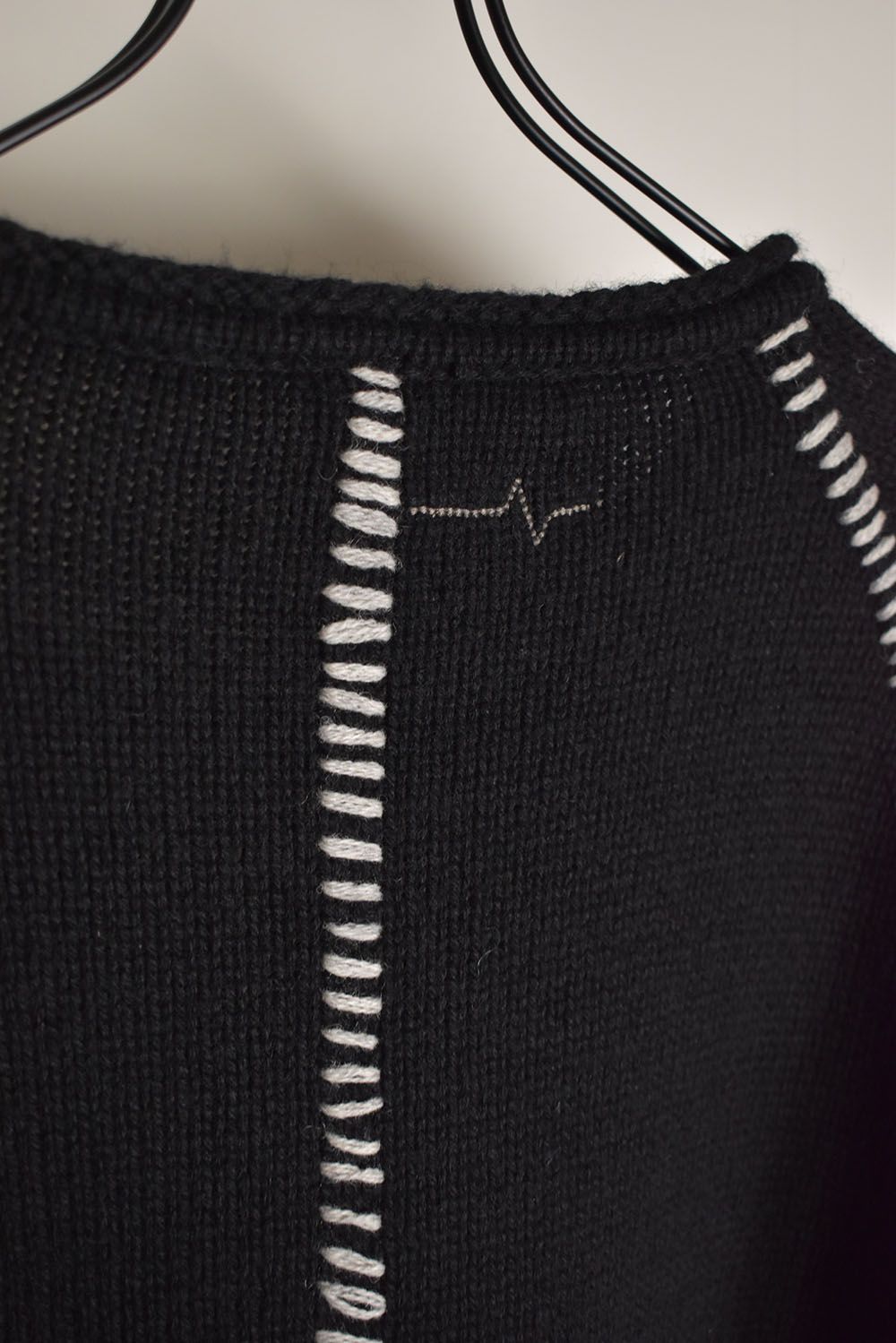 Over Lock Knit Pullover"Black" / オーバーロックニットプルオーバー"ブラック"