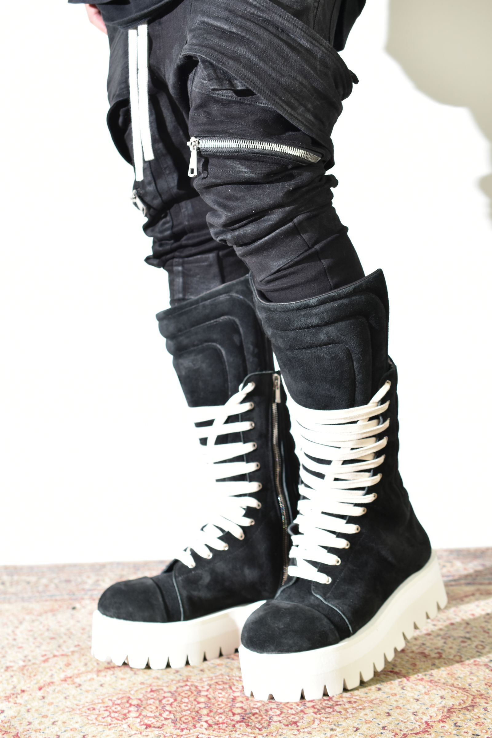 Torqe High Boots"Black × White" / トルクハイブーツ"ブラック×ホワイト"