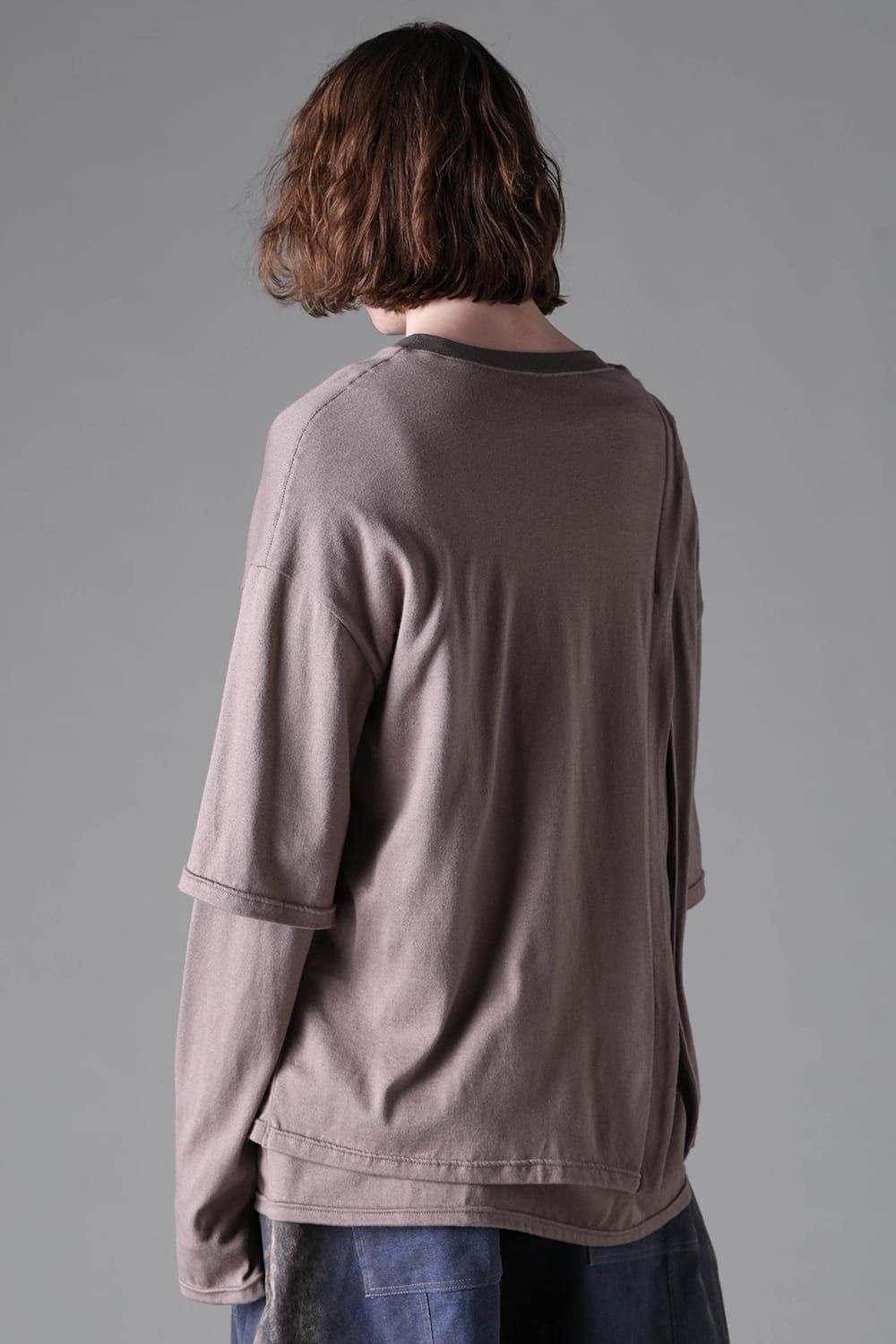 《2026AW先行予約》Leyerd Long Sleeve "Black / Brown /Grey / D.Grey /Khaki" / レイヤードロングスリーブ"ブラック/ブラウン/グレー/ダークグレー/カーキ"