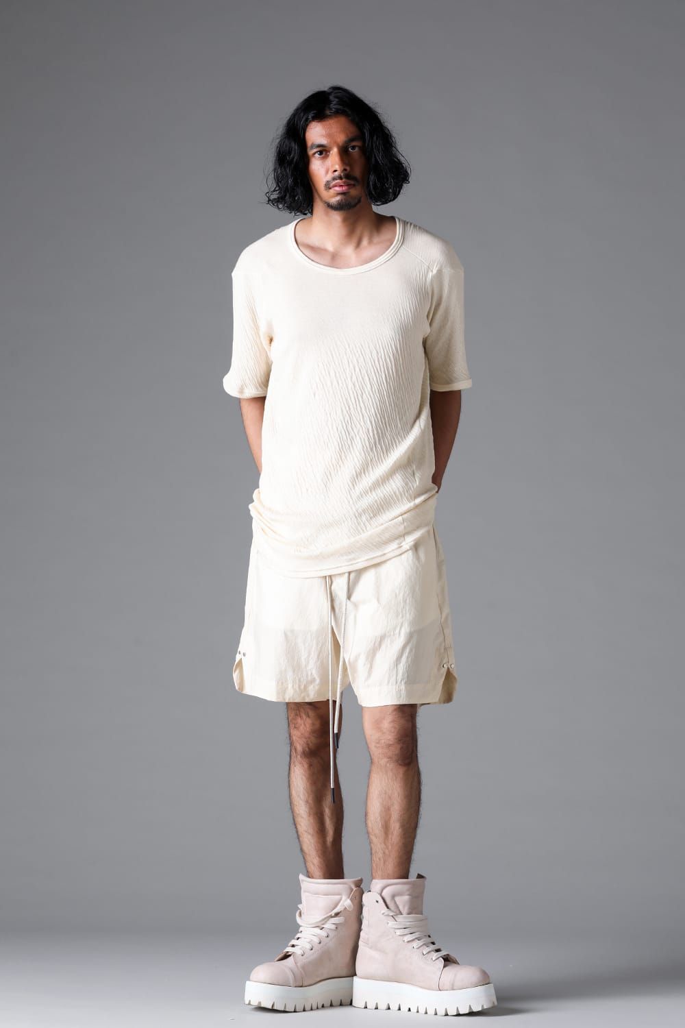 《2026SS先行予約》Switching Tee"Black / Cream" /スウィッチングTee"ブラック/クリーム"