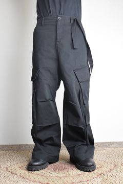Cargo Flared pants"Black" / カーゴフレアパンツ"ブラック"