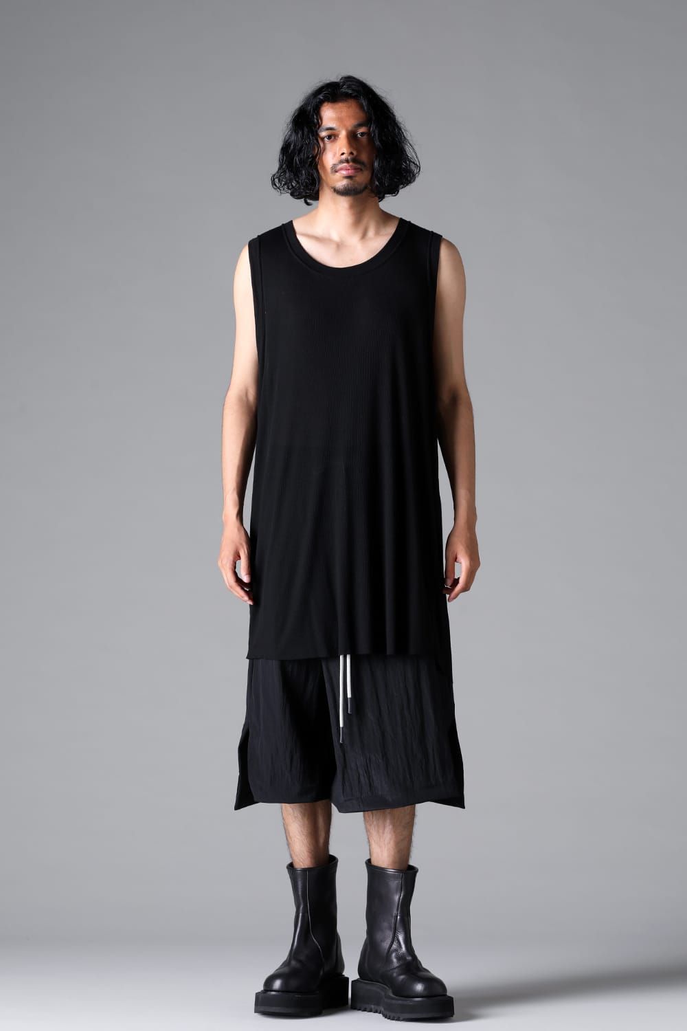 《2026SS先行予約》Rib Long Tank Top"Black / White /Grey" / リブロングタンクトップ"ブラック/ホワイト/グレー"