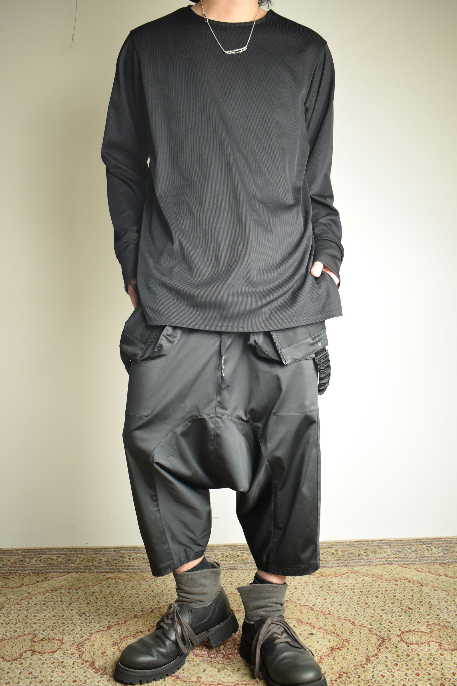 Deep Crotch Over All"Black" / ディープクロッチオーバーオール"ブラック"