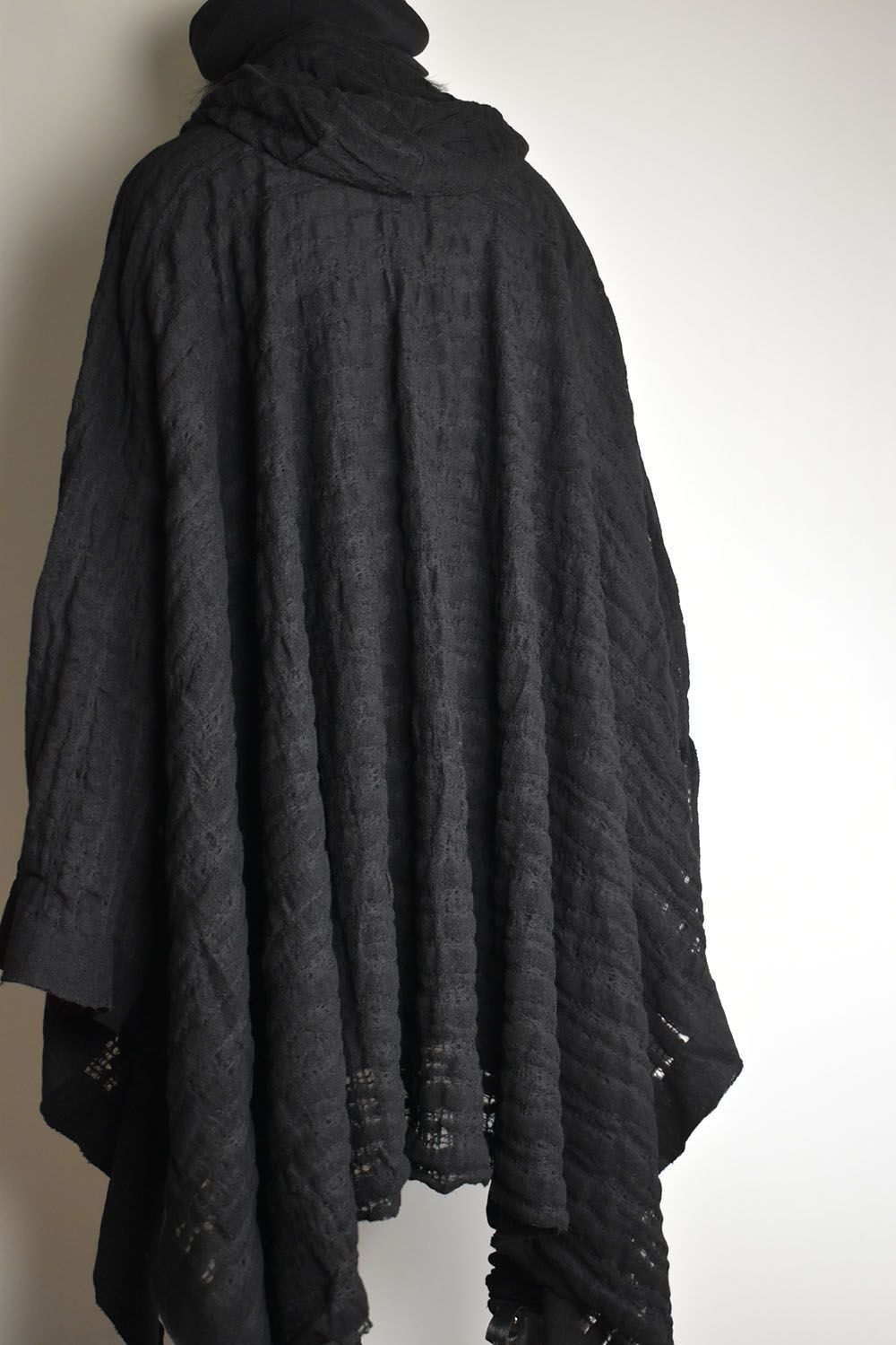 HOODIE PONCHO"Black"/フーディポンチョ"ブラック"