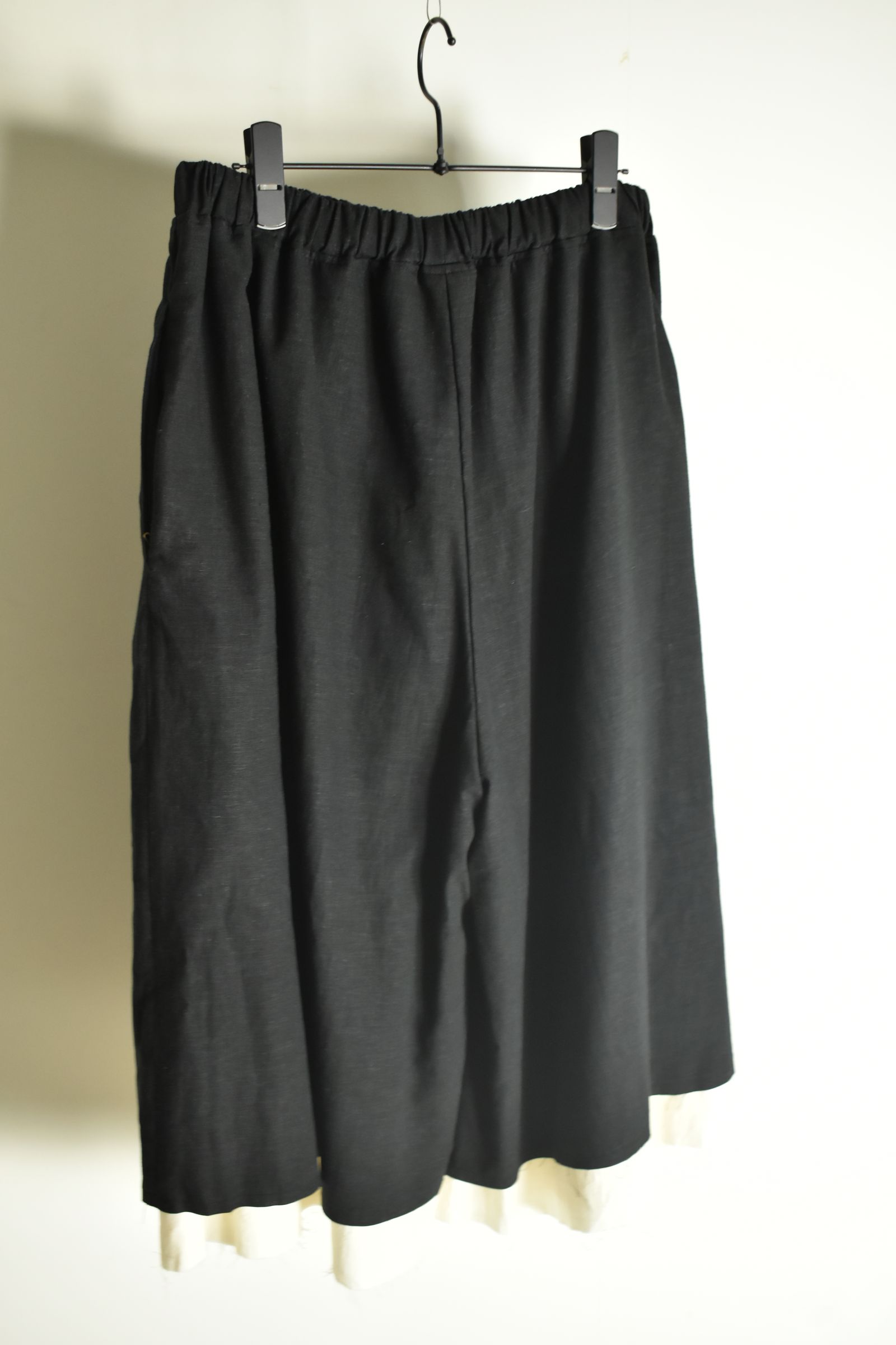 Layerd Easy Half Pants"Black" / レイヤードイージーハーフパンツ"ブラック"