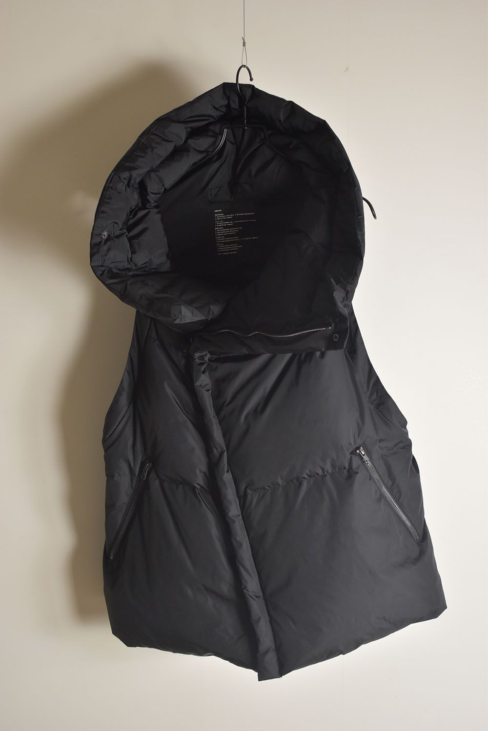 Detachable Sleeve Down Jacket"Black" / デタッチャブルスリーブダウンジャケット"ブラック"