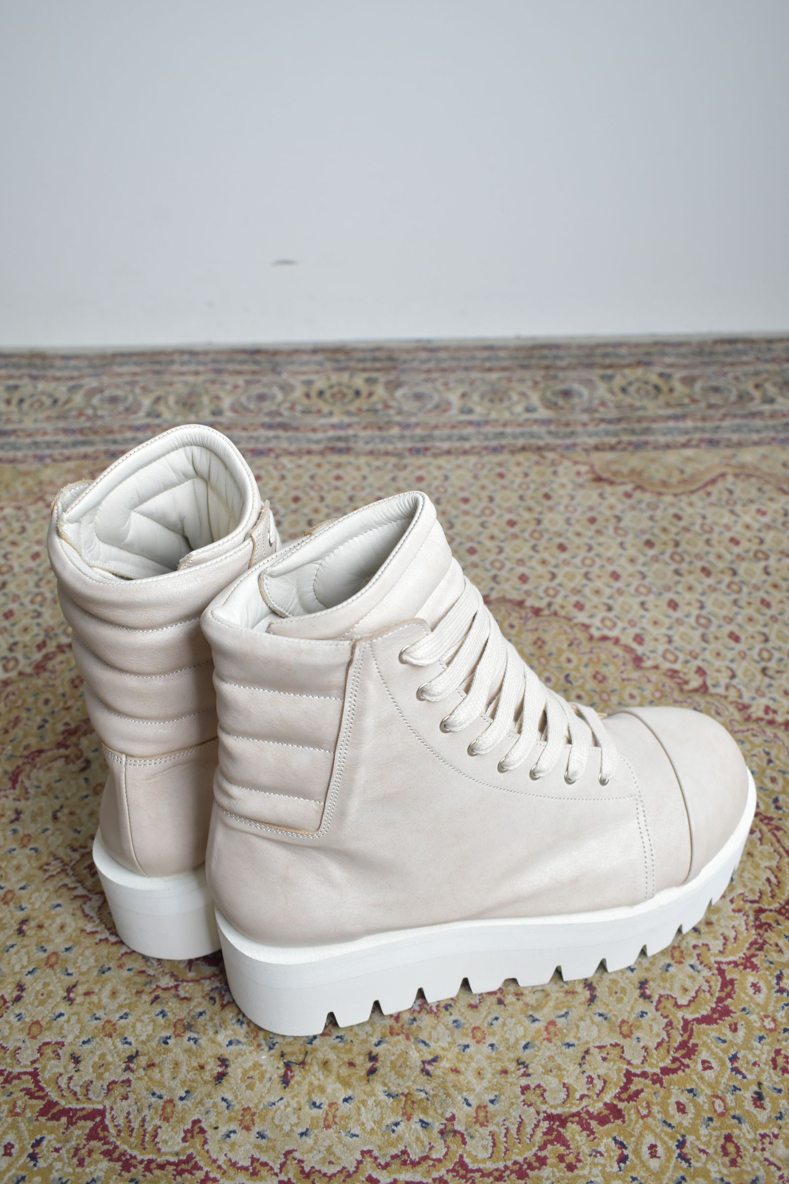 Sneaker Boots"Ash Pink×White" / スニーカーブーツ"アッシュピンク×ホワイト"