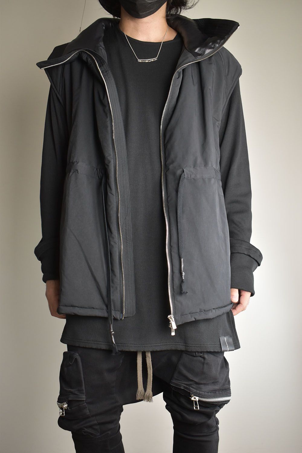 Chill Buster Sleeve Less Parka"Black"/チルバスタースリーブレスパーカー"ブラック"