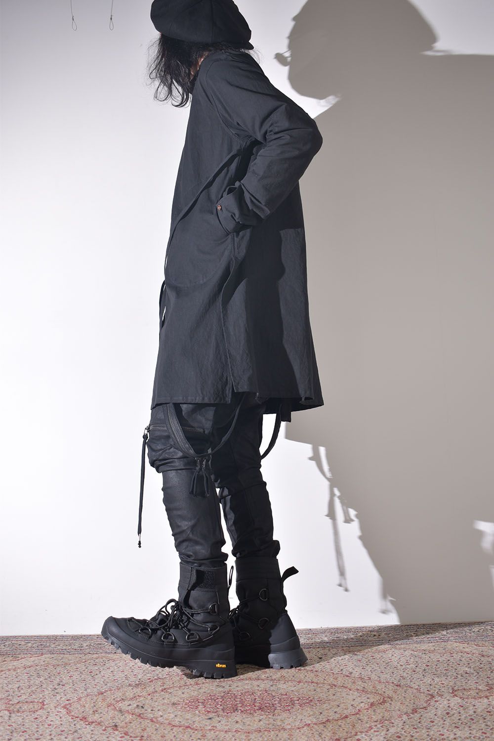 冬のニットジャケットスタイル