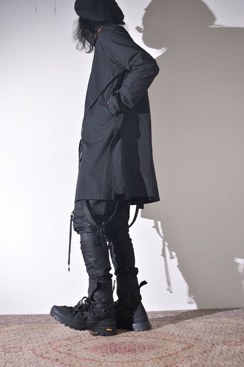 冬のニットジャケットスタイル