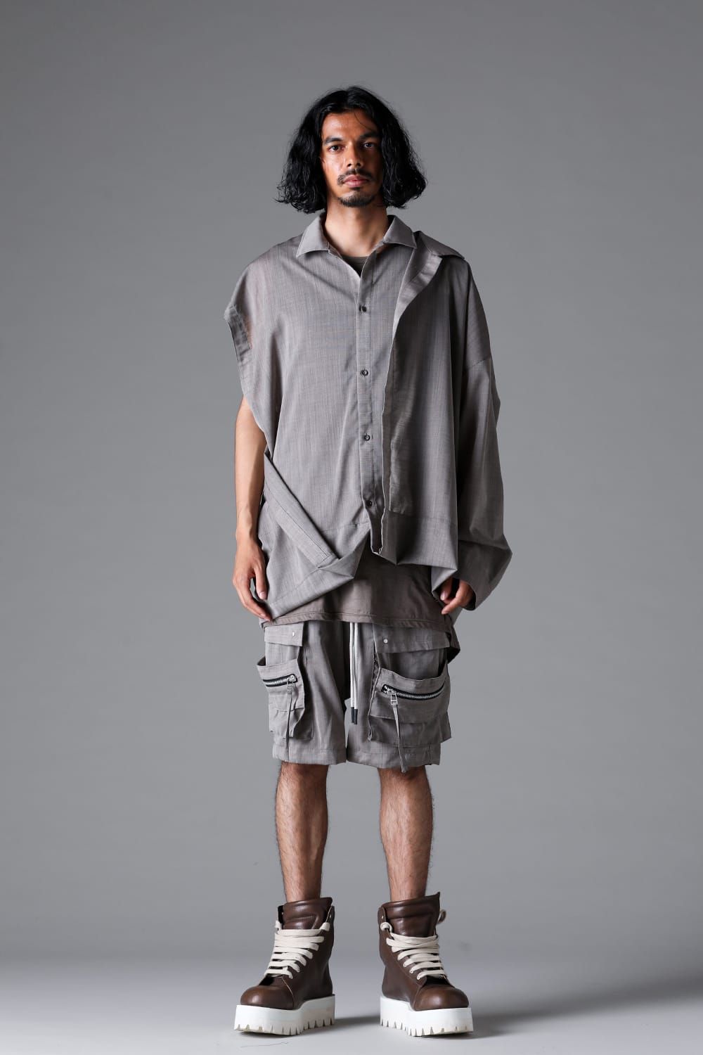 《2026SS先行予約》Cargo Shorts"Black /Stone" / カーゴショーツ"ブラック/ストーン"