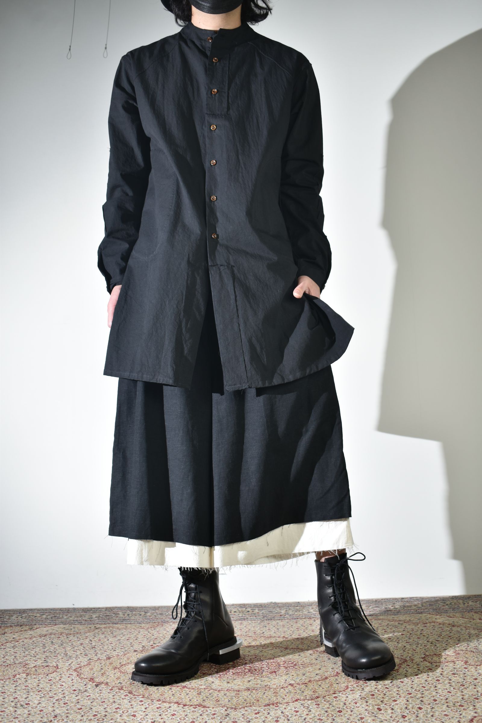 レイヤードで魅せるkujakuのハーフパンツ