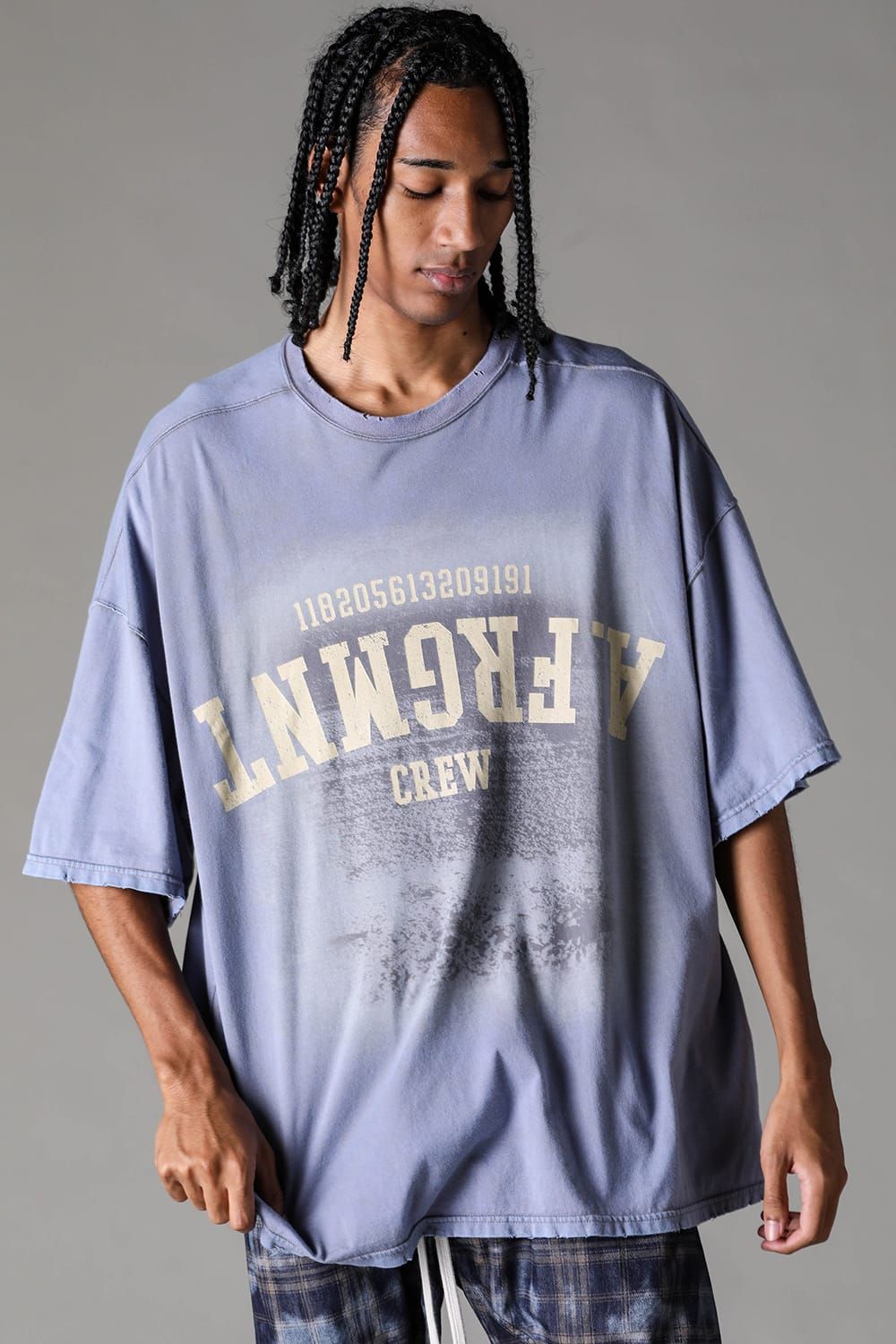 《2027SS先行予約》AFRGMNT Jumbo Tee "Burnt Black / Ecru / Smoky Indigo / Ash Mint " / AFRGMNT ジャンボTee"バーントブラック / エクリュ /スモーキーインディゴ /アッシュミント"